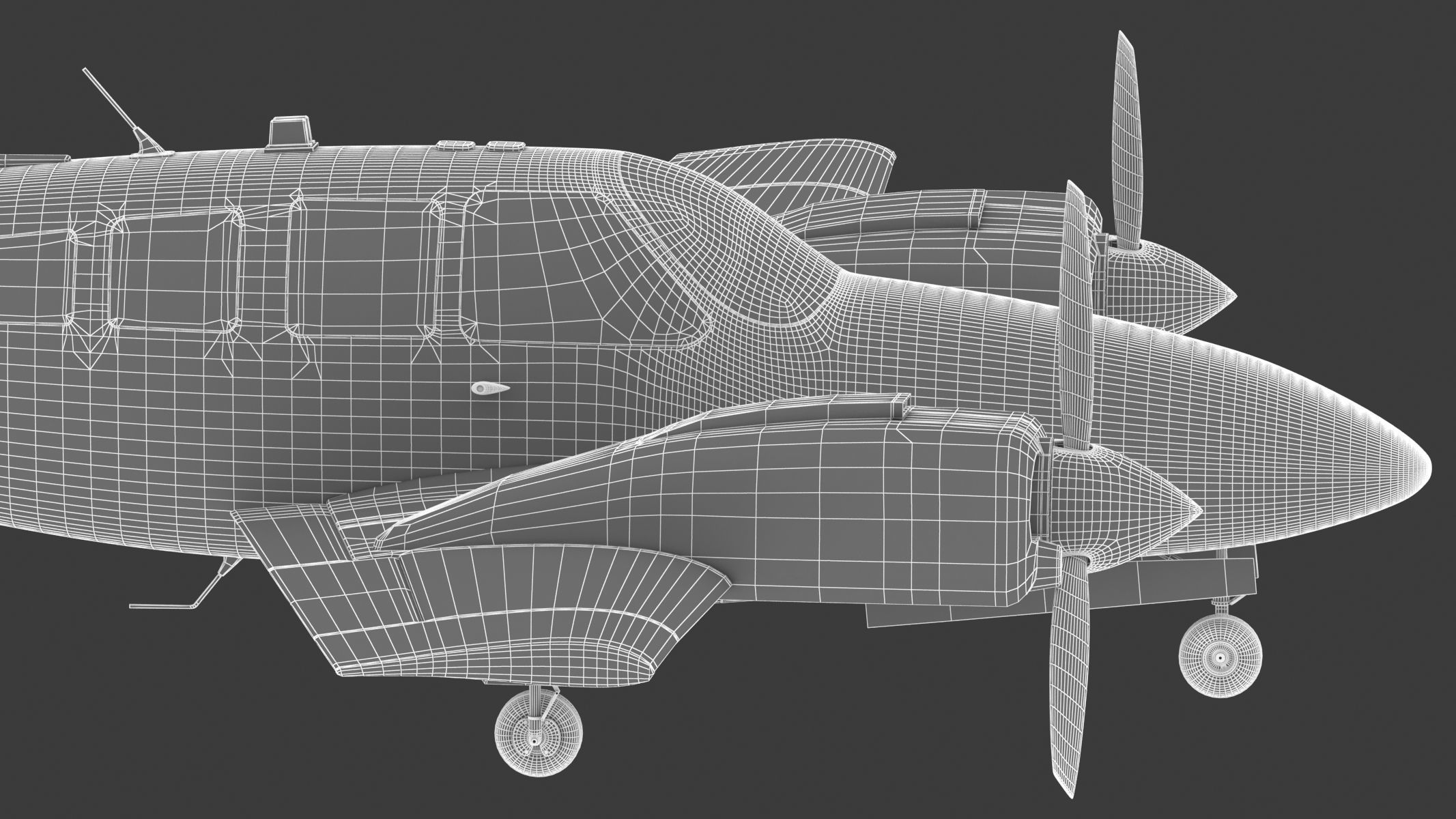 Beechcraft Baron G58 3D model_31