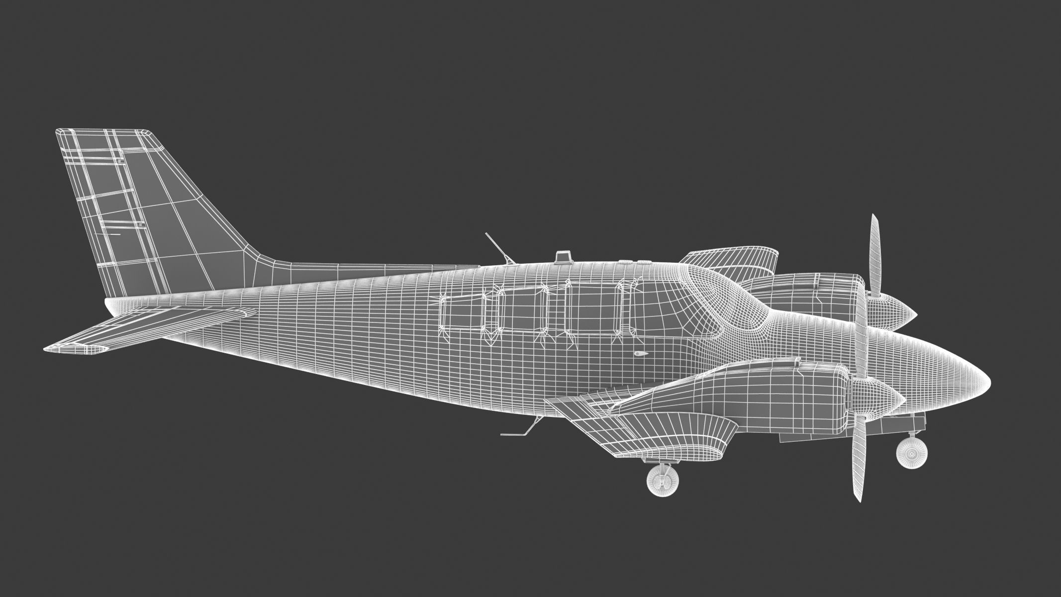Beechcraft Baron G58 3D model_21