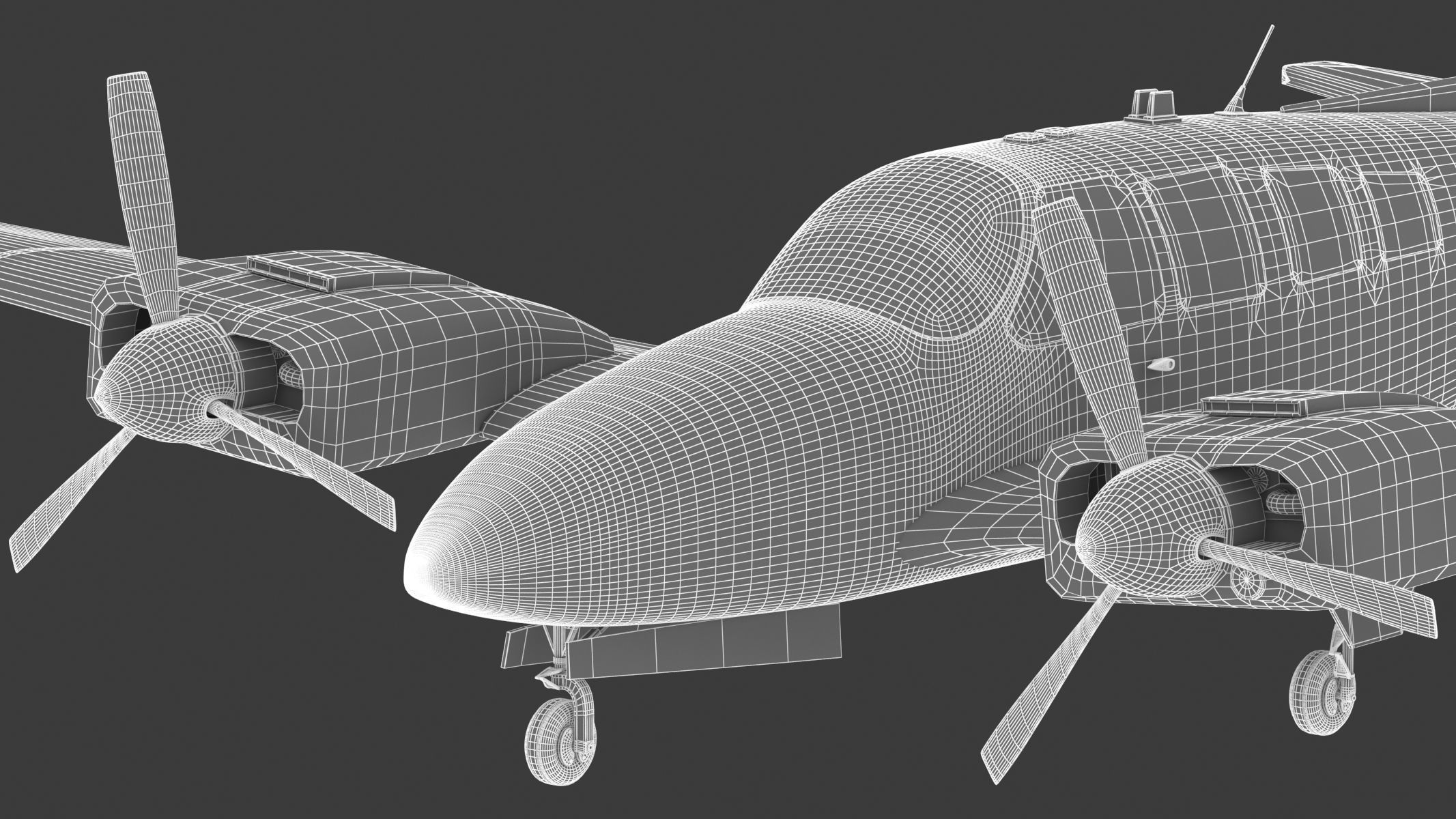 Beechcraft Baron G58 3D model_36