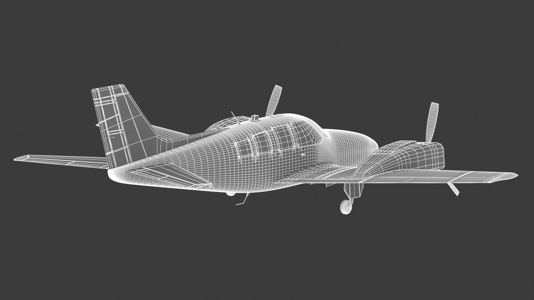 Beechcraft Baron G58 3D model_22