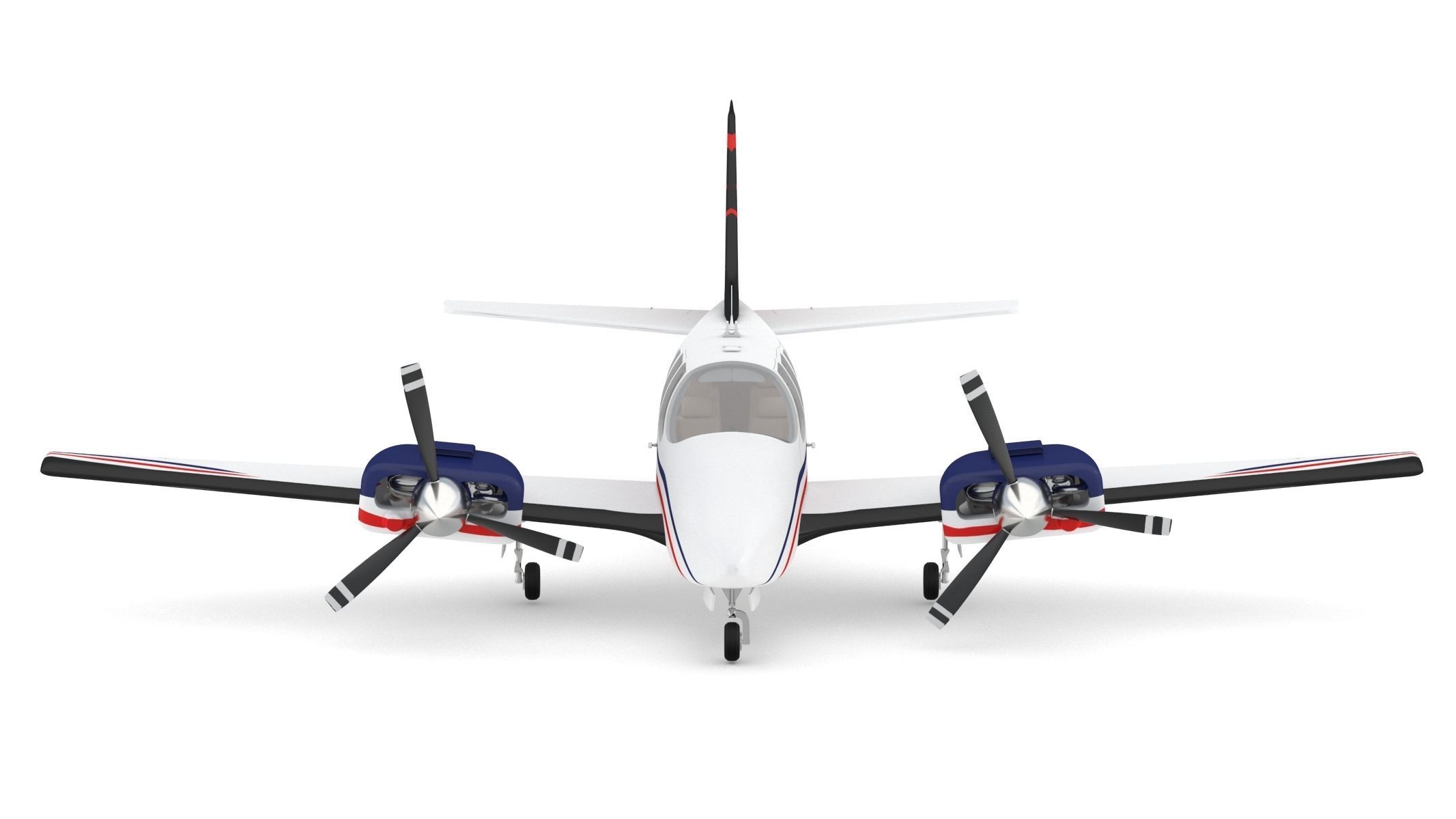 Beechcraft Baron G58 3D model_7