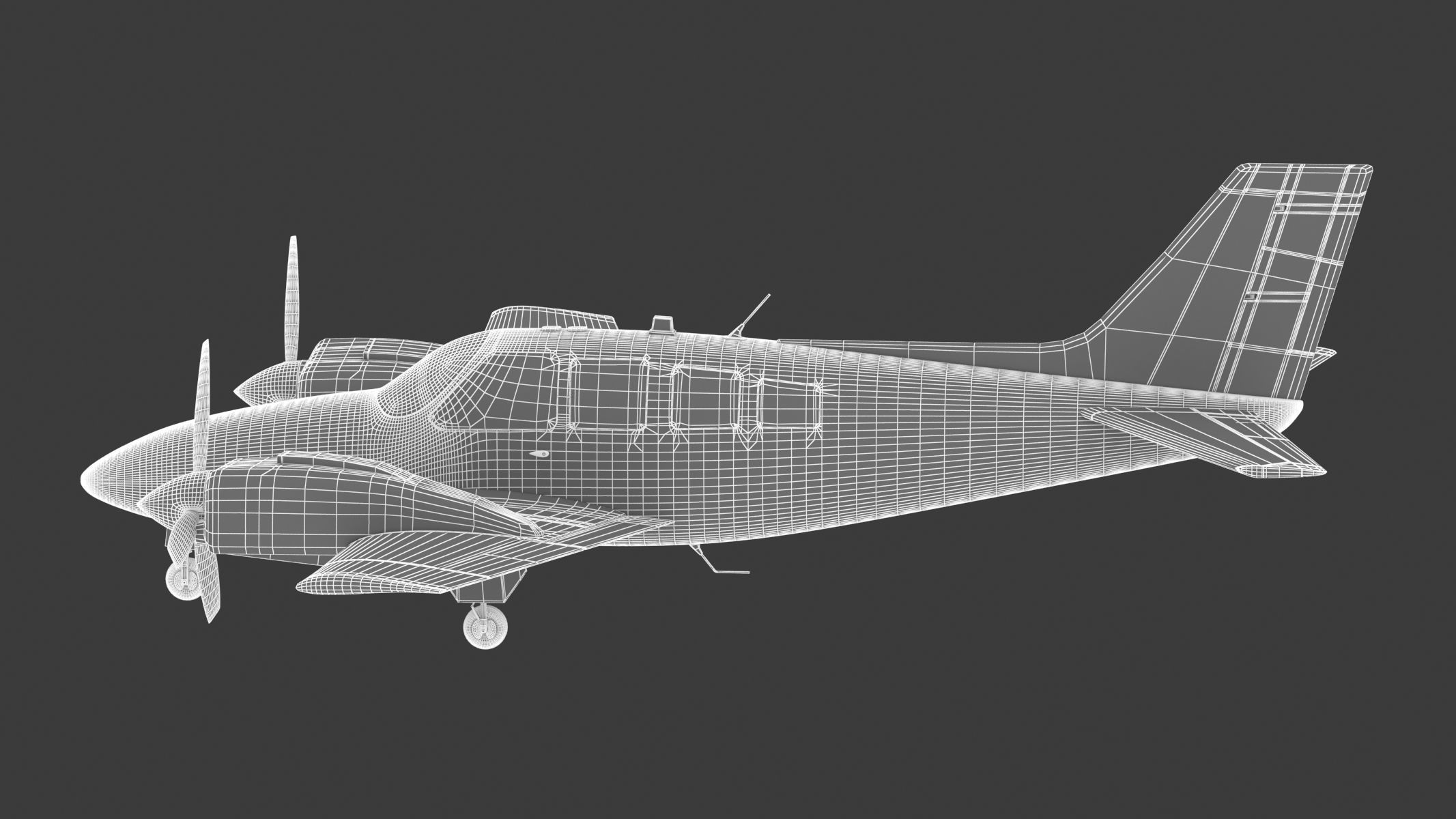 Beechcraft Baron G58 3D model_25