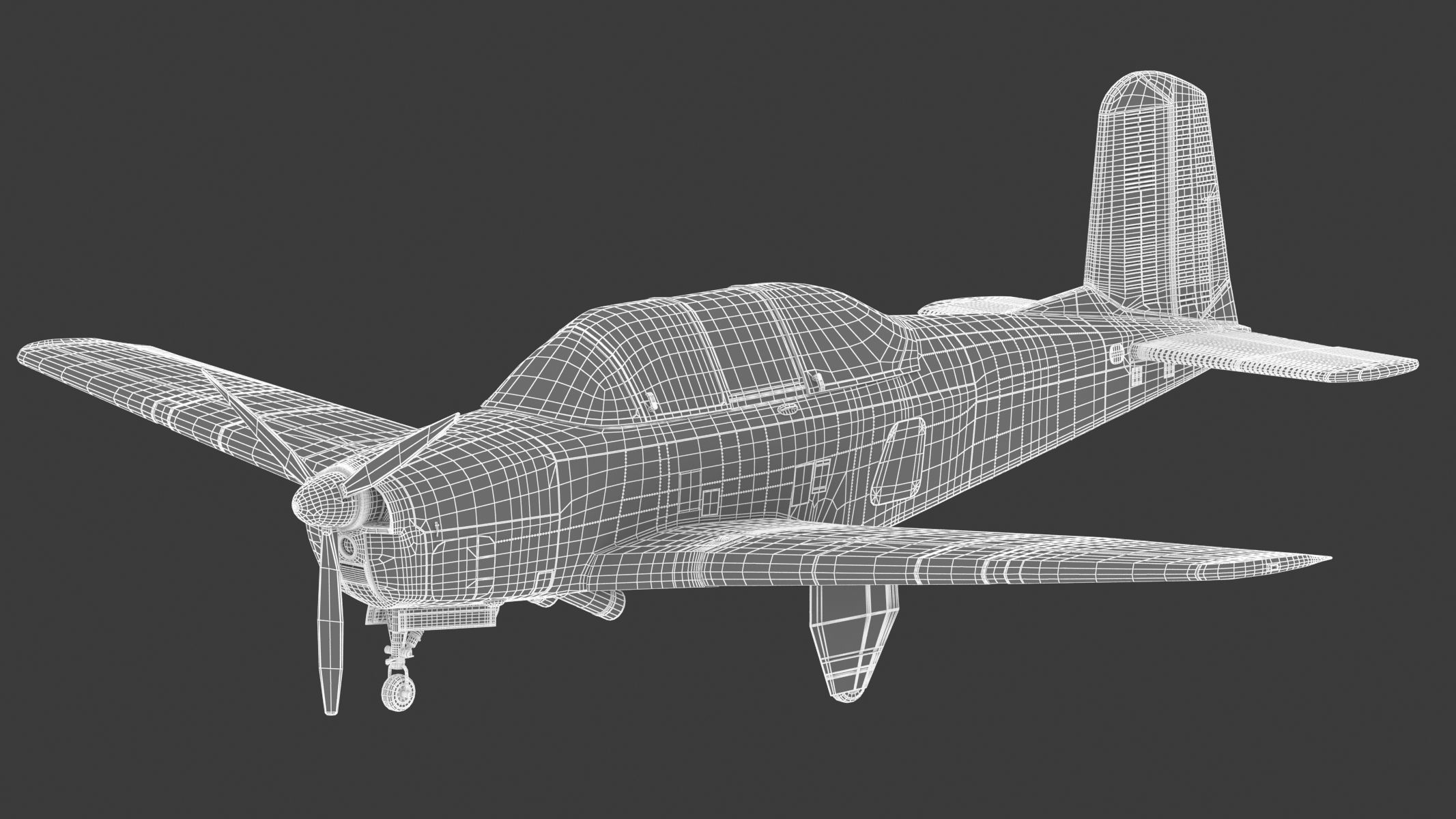 Beechcraft T-34 Mentor 3D model_26