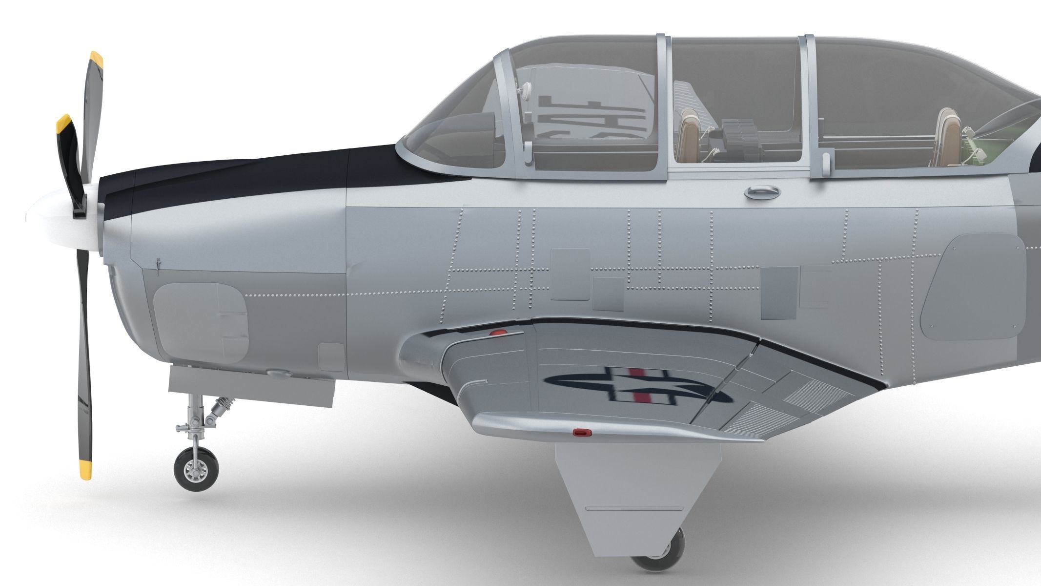 Beechcraft T-34 Mentor 3D model_14