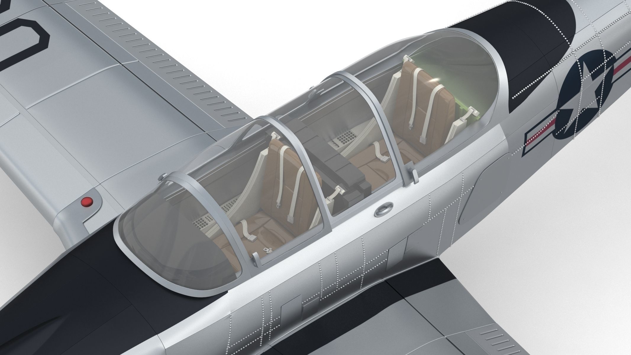 Beechcraft T-34 Mentor 3D model_18