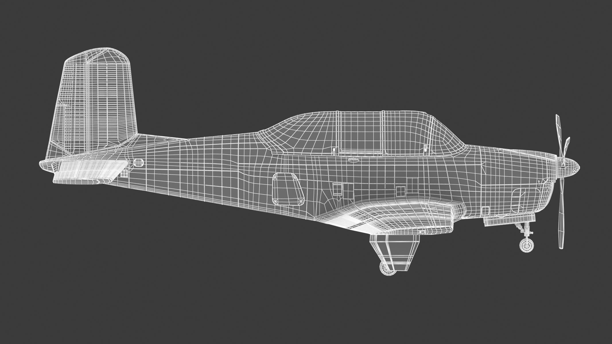 Beechcraft T-34 Mentor 3D model_21