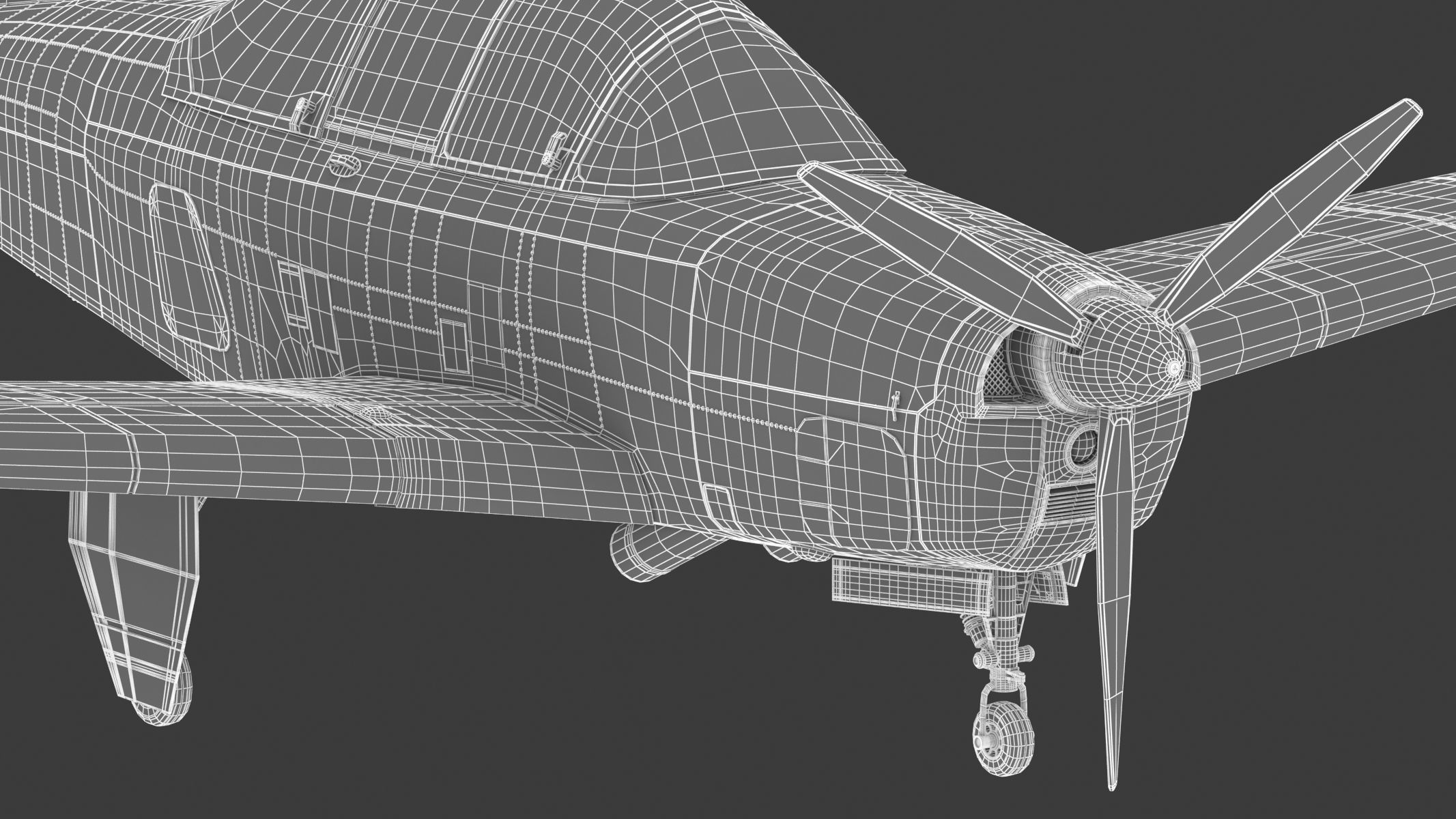 Beechcraft T-34 Mentor 3D model_30