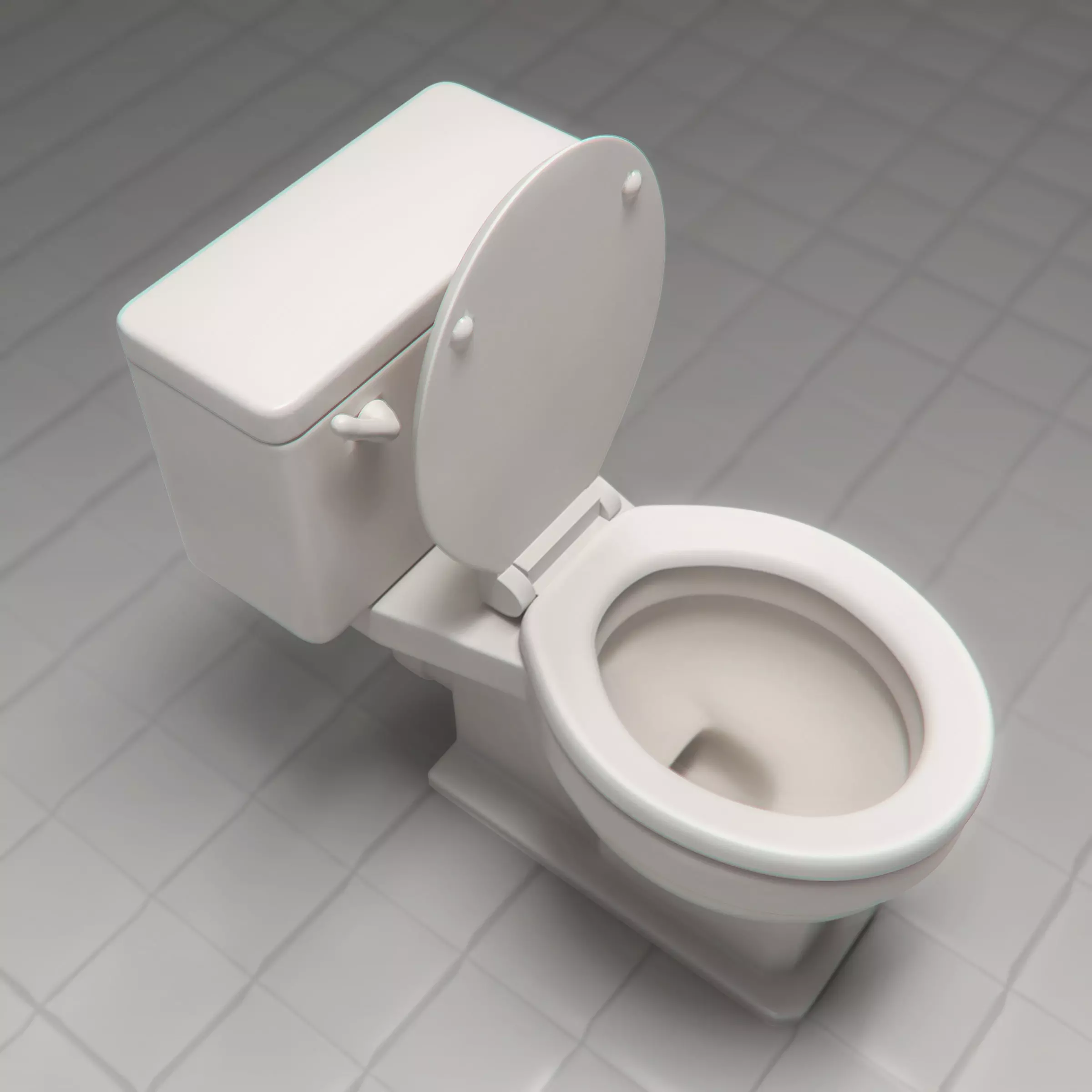 Toilet classic WC printer model 3D model_0