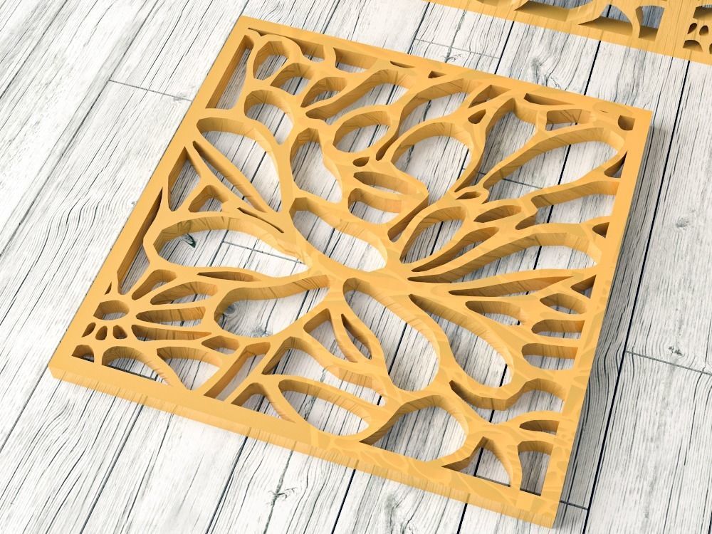 Decorative Panel 10 3D model_3