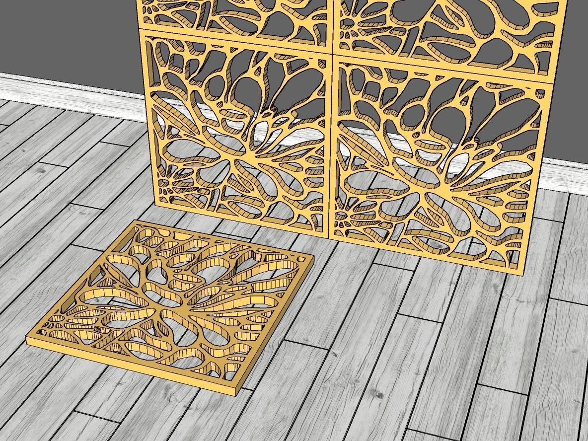 Decorative Panel 10 3D model_7
