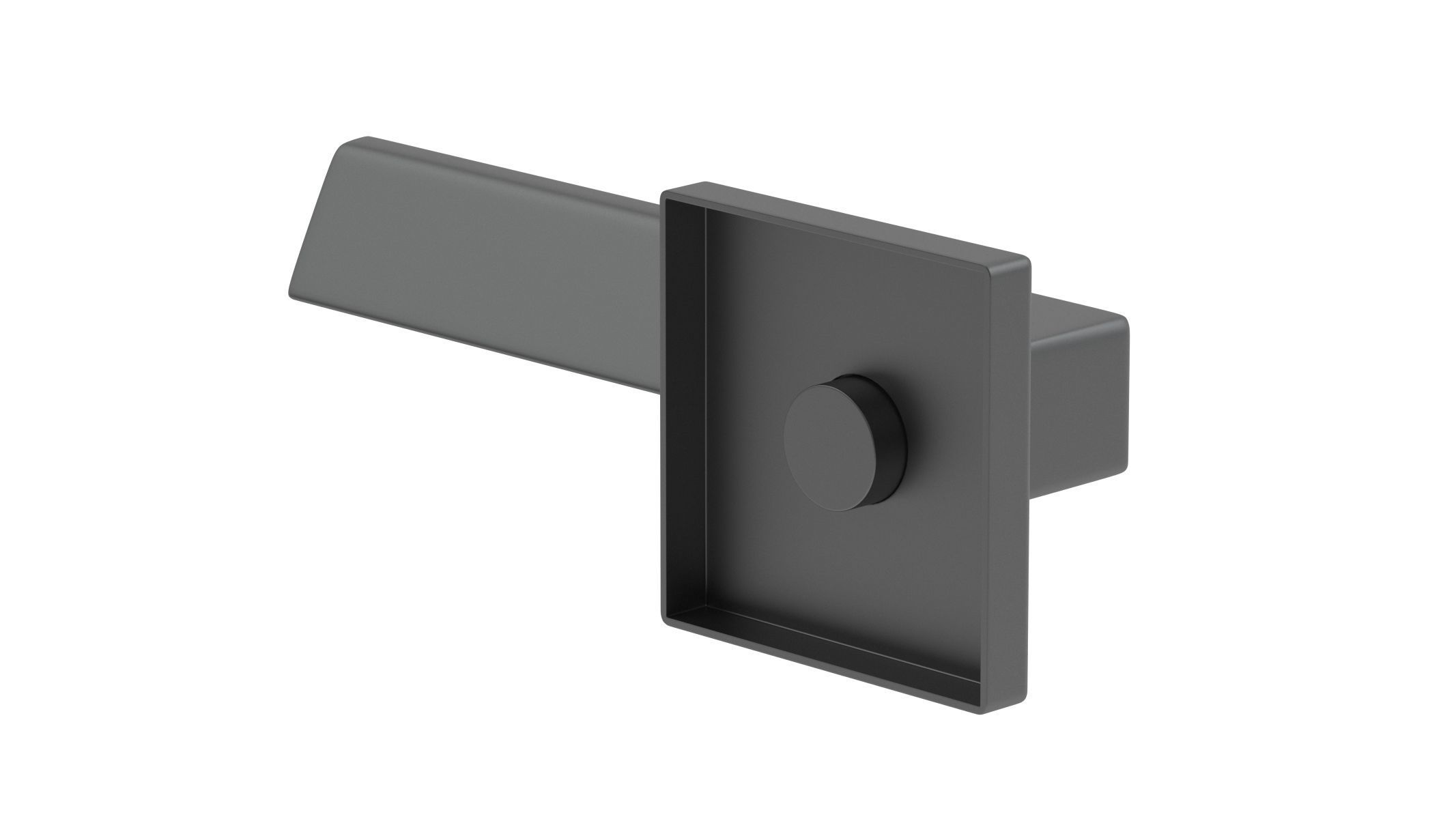 Carlisle Brass Manital Flash Door Handle Matt Black 3D model_2