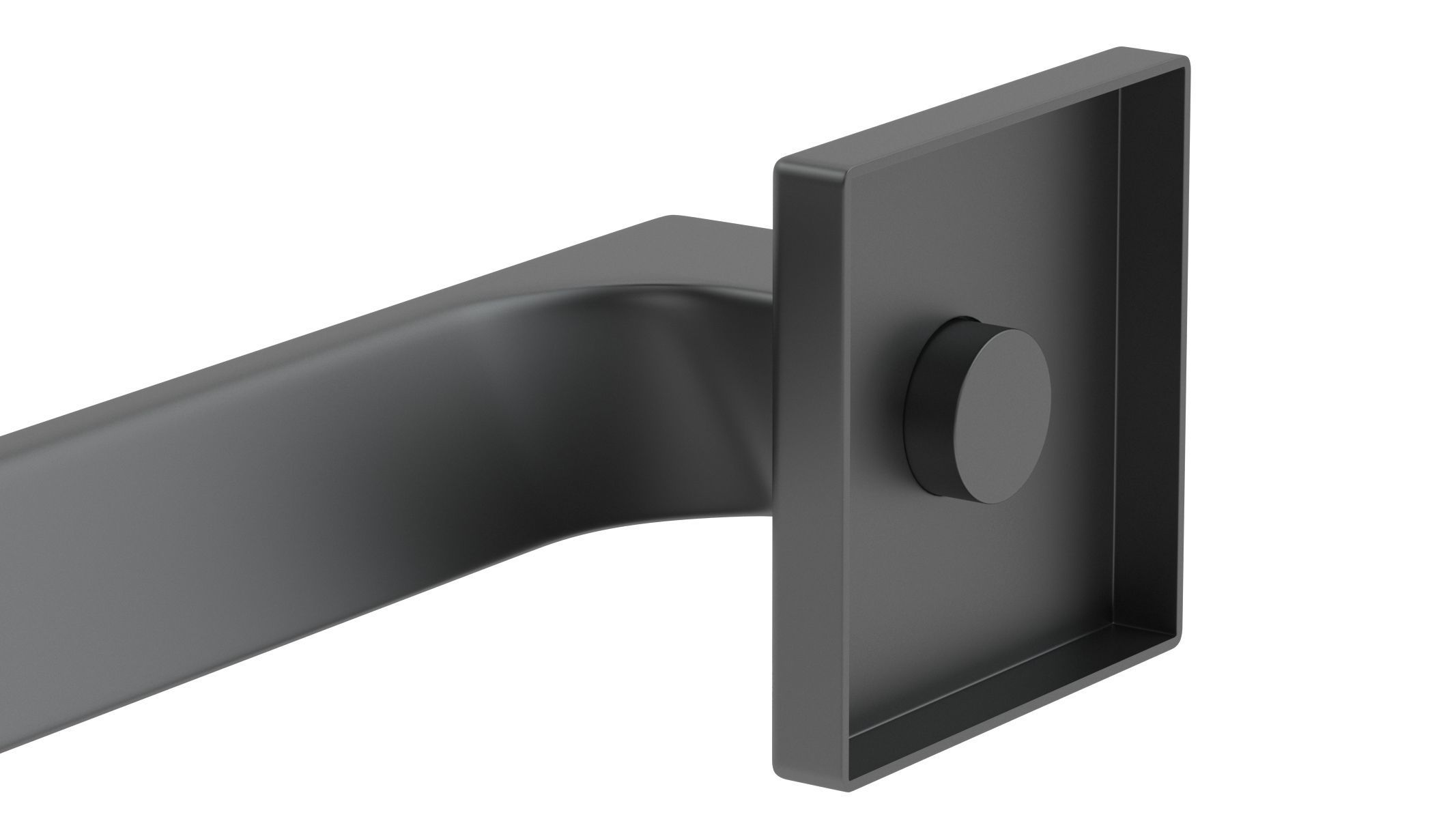 Carlisle Brass Manital Flash Door Handle Matt Black 3D model_3
