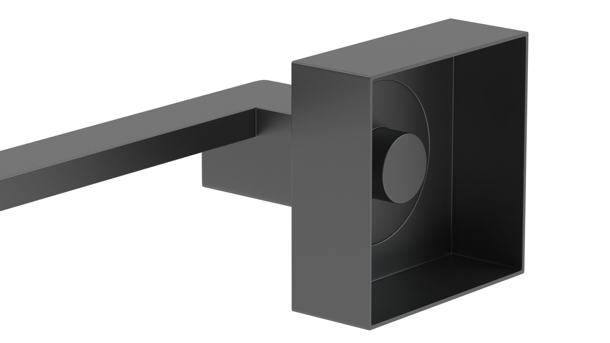 Carlisle Brass Serozzetta Equi Door Handle Matt Black 3D model_3