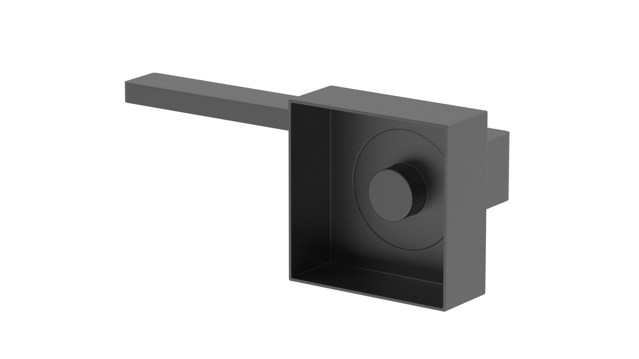 Carlisle Brass Serozzetta Equi Door Handle Matt Black 3D model_2