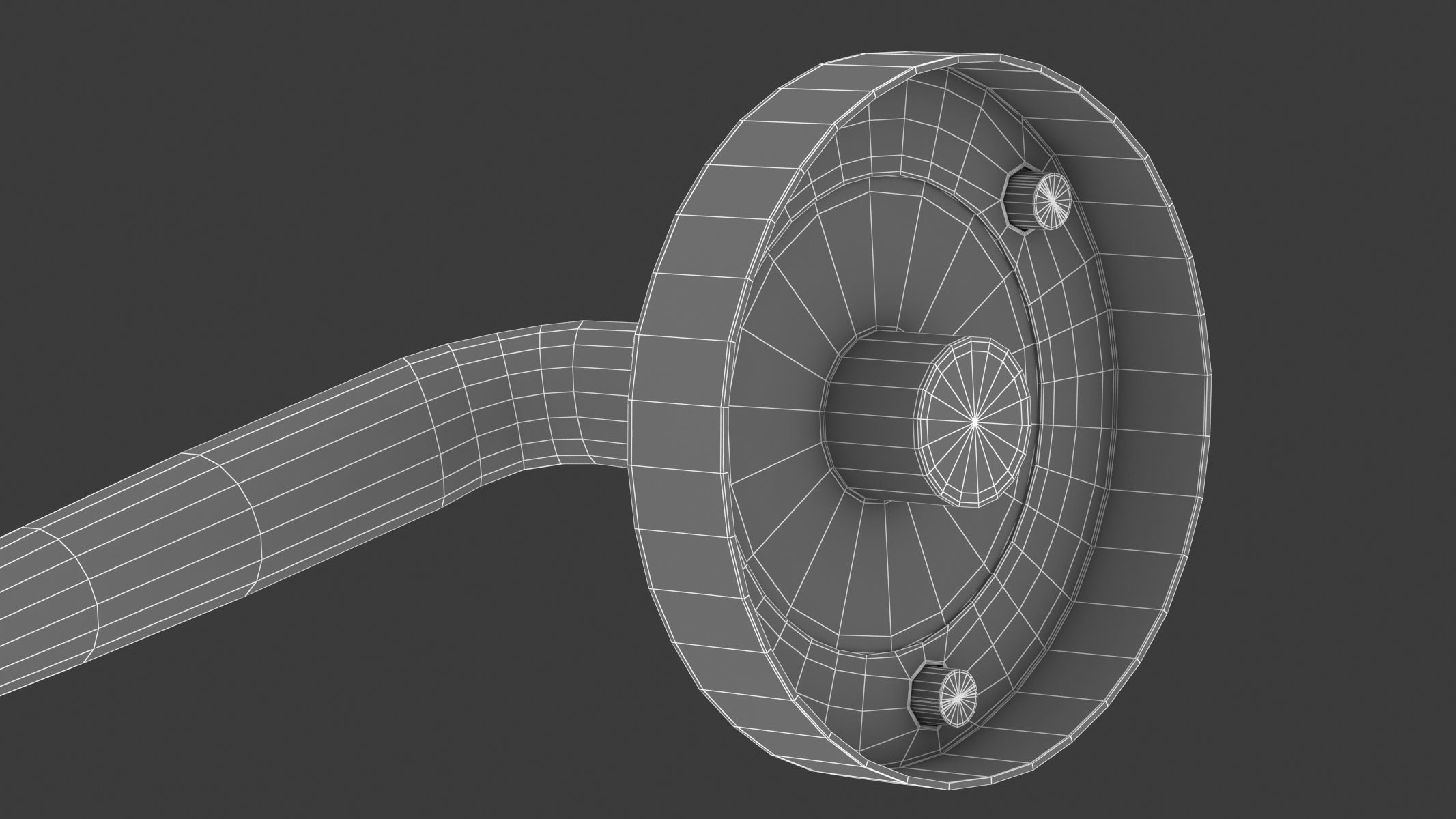 Circle Stonebridge Curl Door Handle 3D model_8