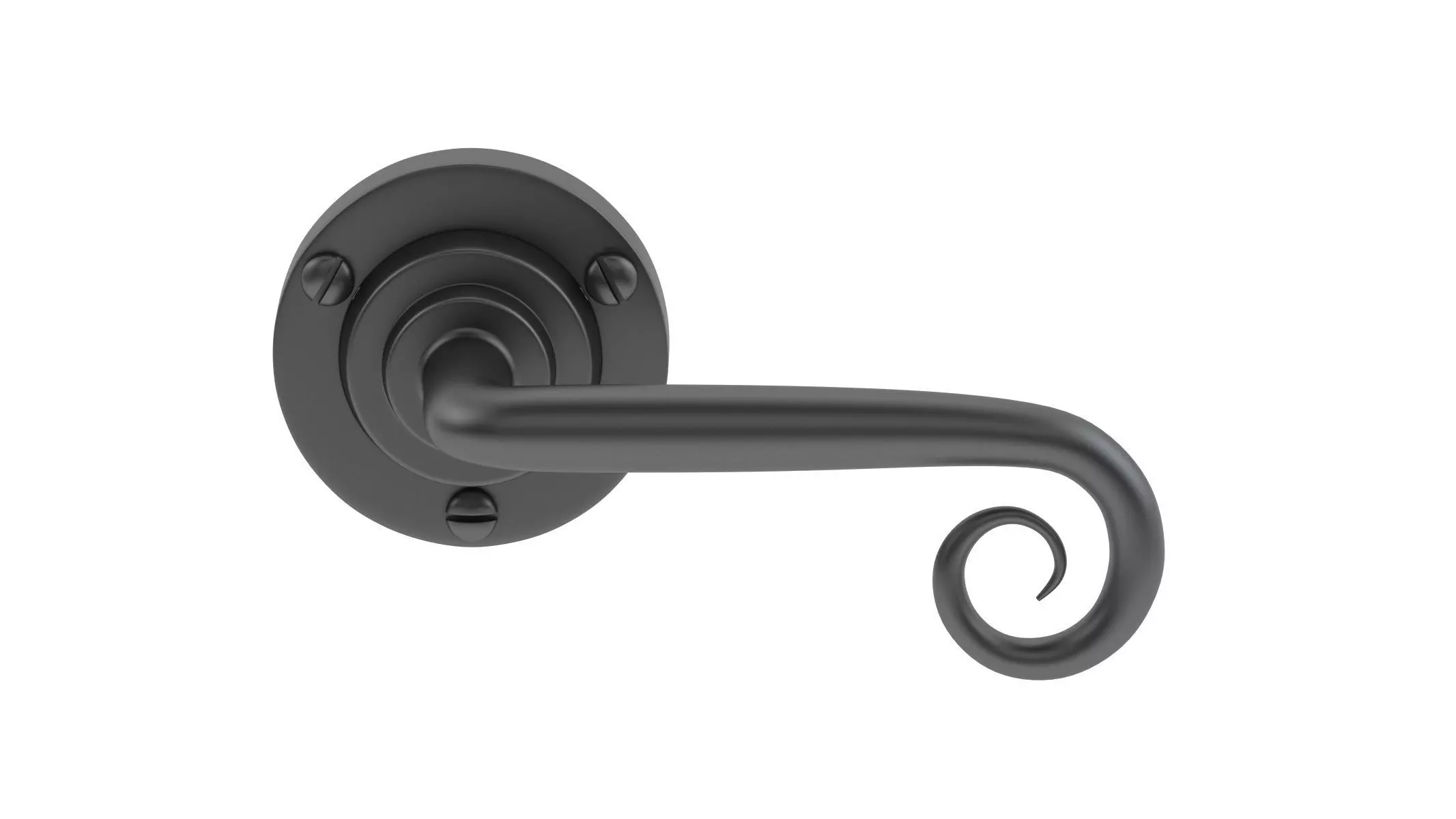 Circle Stonebridge Curl Door Handle 3D model_0