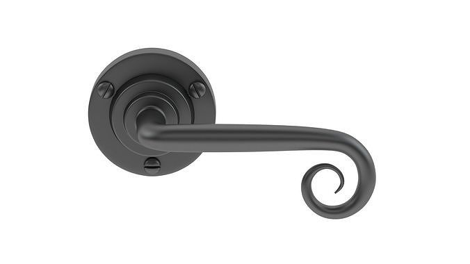 Circle Stonebridge Curl Door Handle 3D model