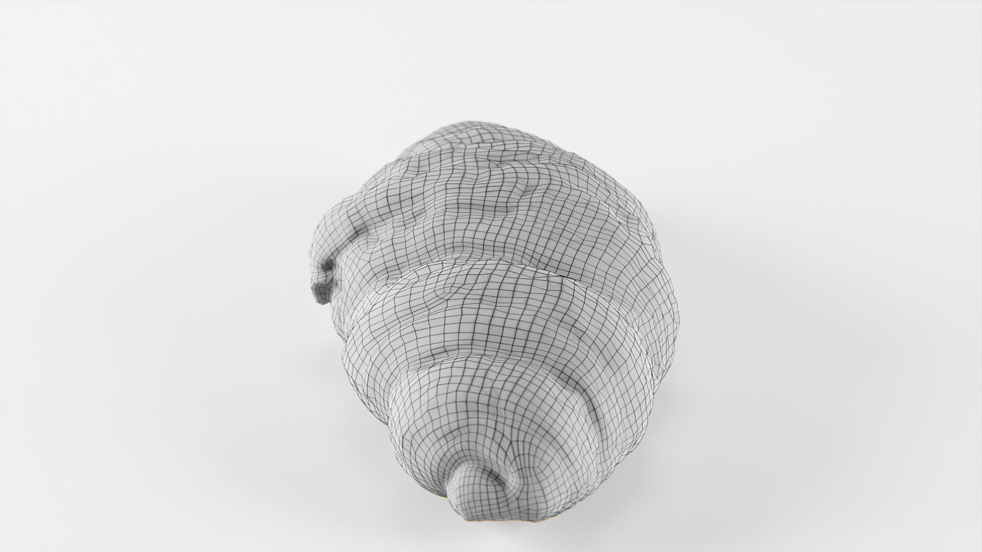Croissant 01  Low-poly 3D model_18