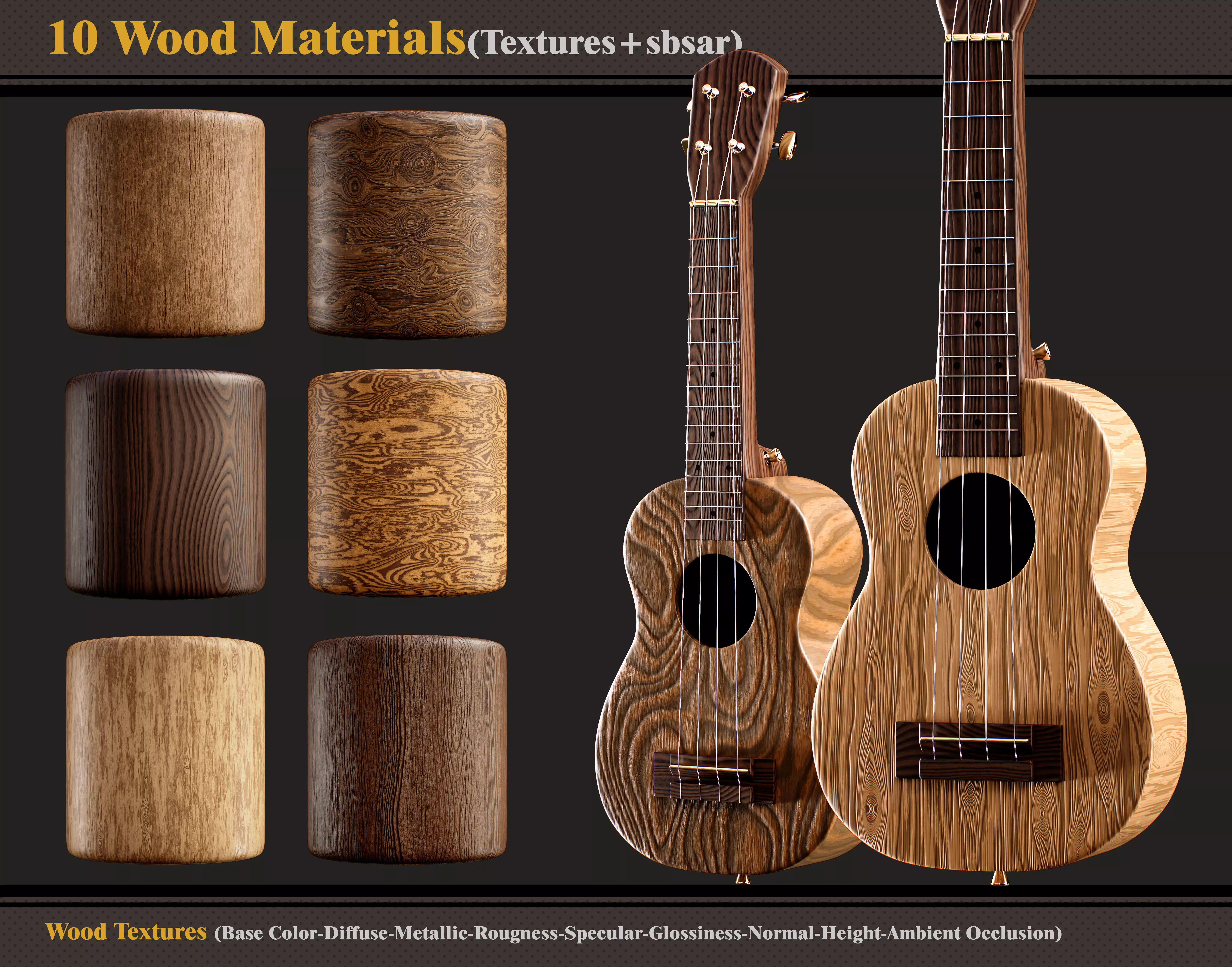 10 Wood Materials-Texture and SBSAR Texture_0