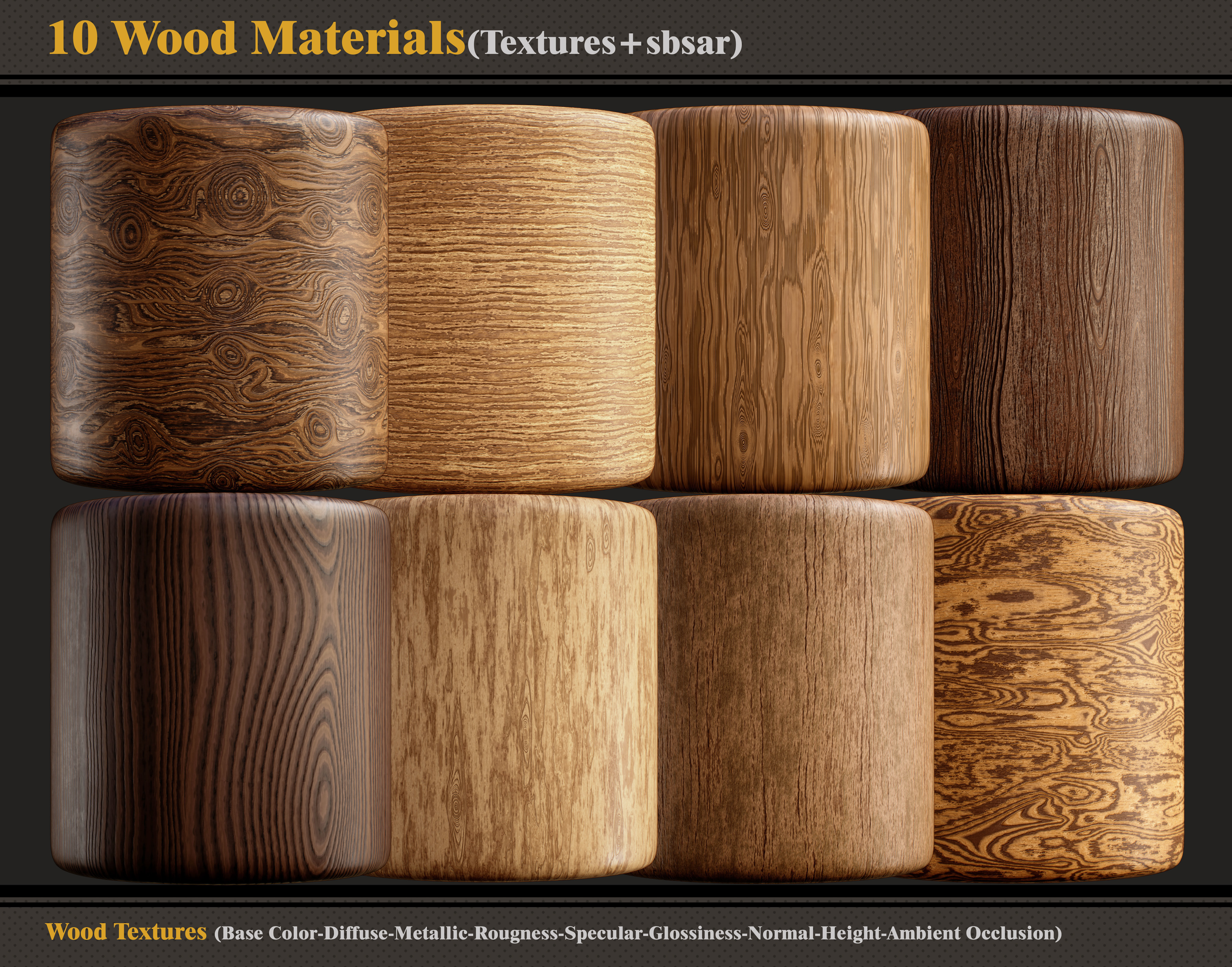 10 Wood Materials-Texture and SBSAR Texture_3