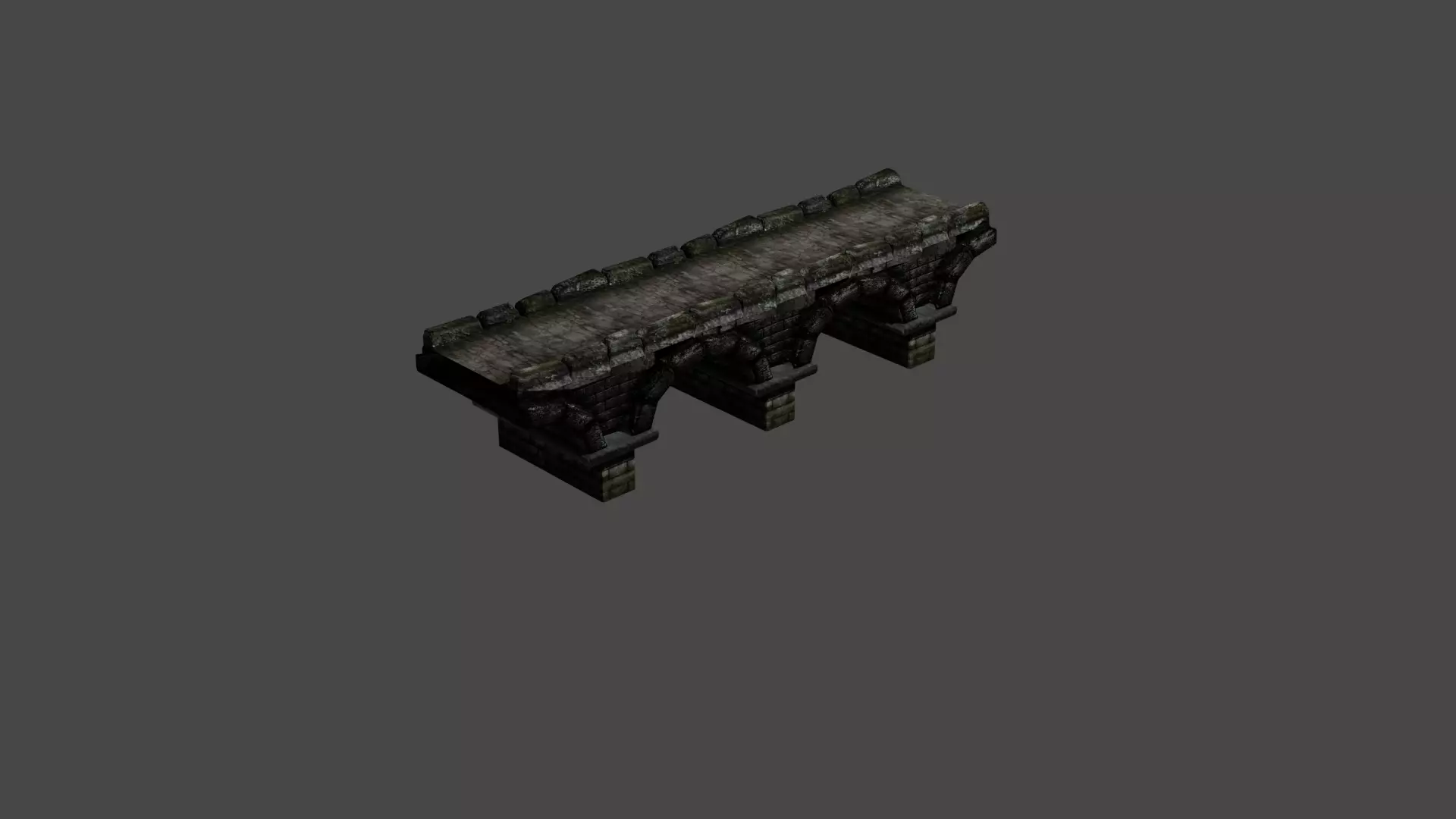 Bridge Stone Old Free low-poly 3D model