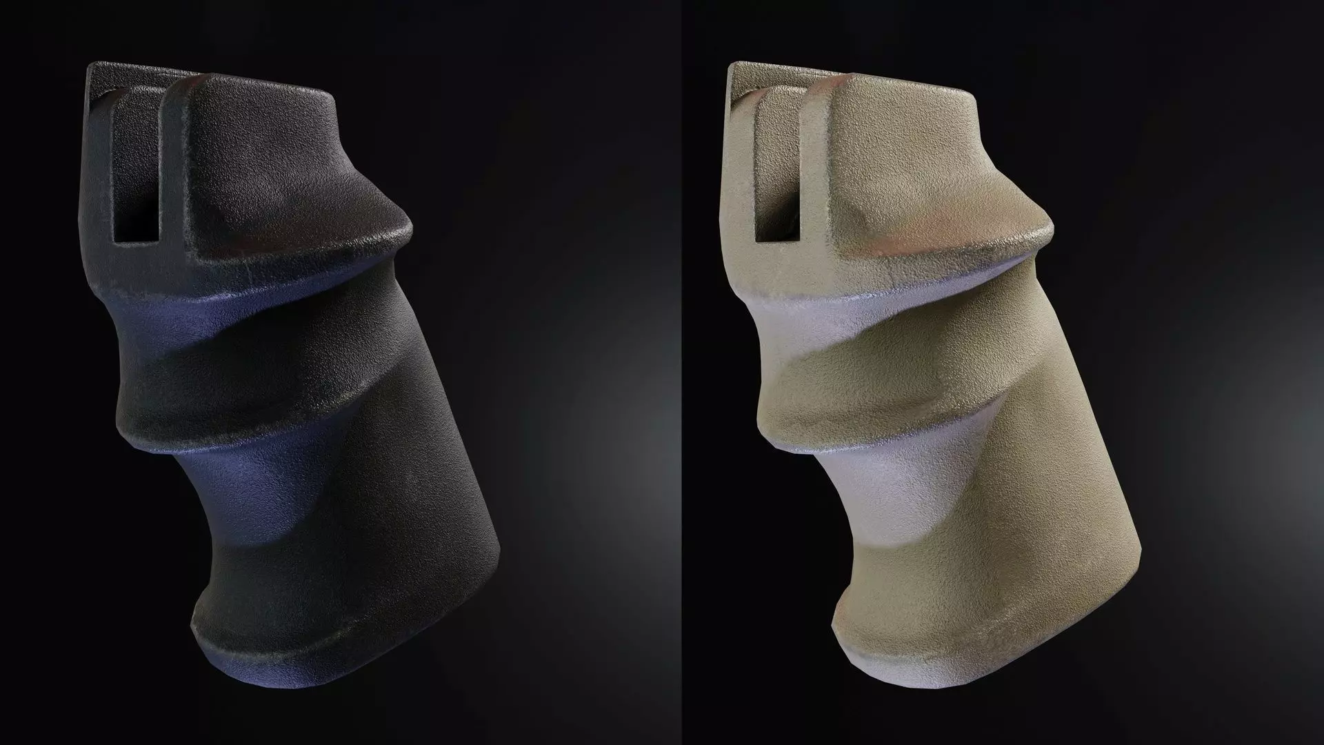 Sierra AR-15 SPR Handgrip Low-poly 3D model