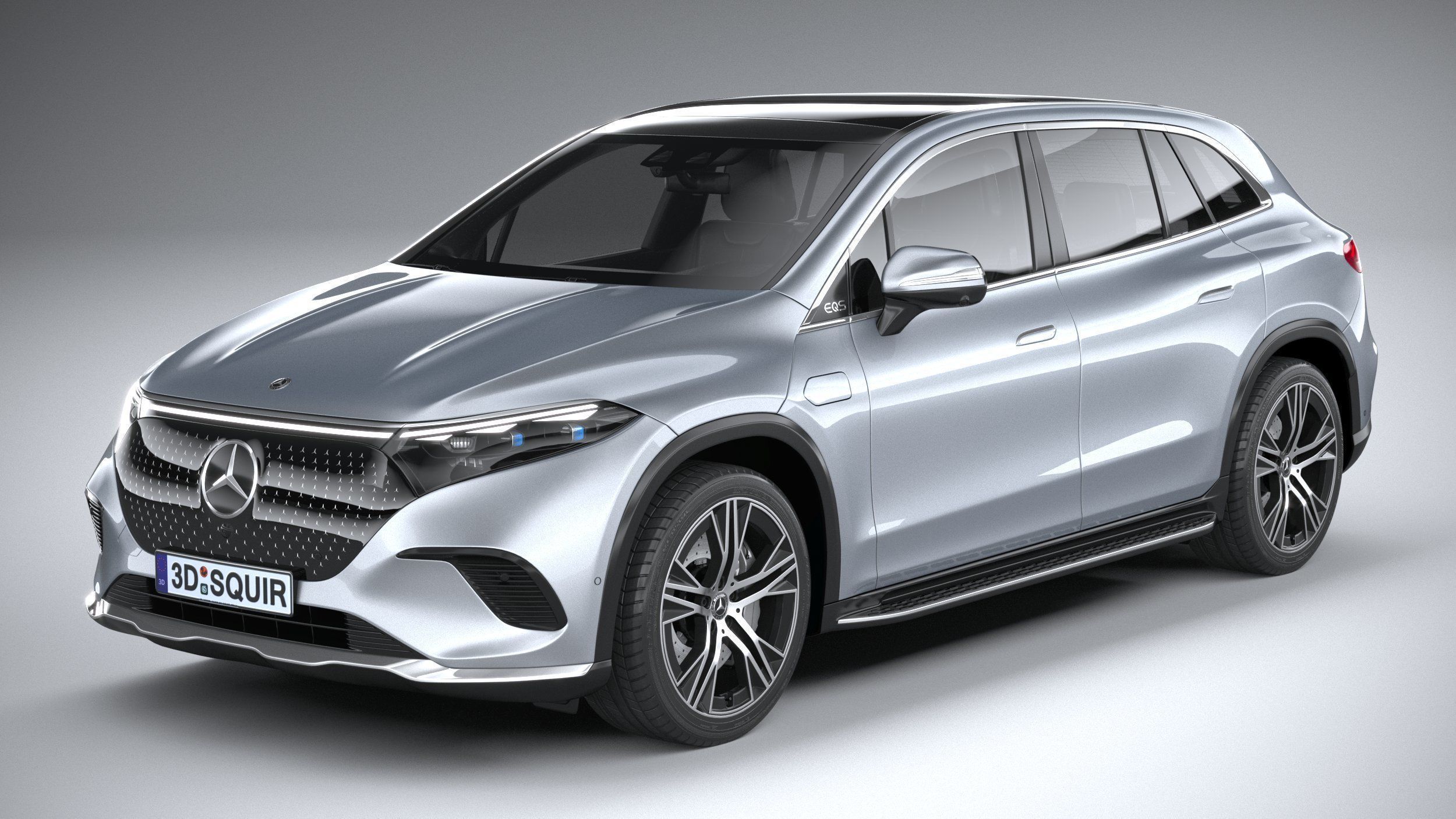 Mercedes-Benz EQS SUV Base 2023 3D model_1