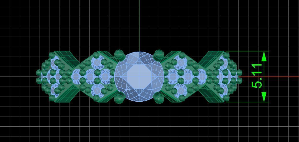 Solitaire ring 3D print model_4