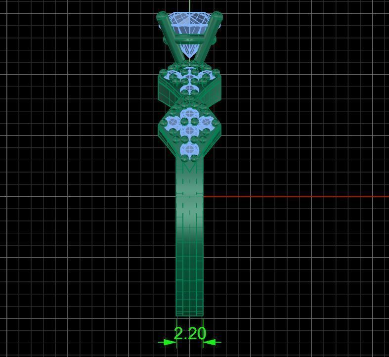 Solitaire ring 3D print model_5