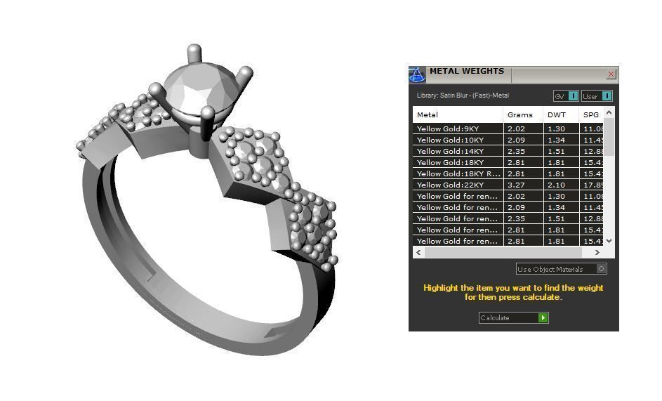 Solitaire ring 3D print model_8
