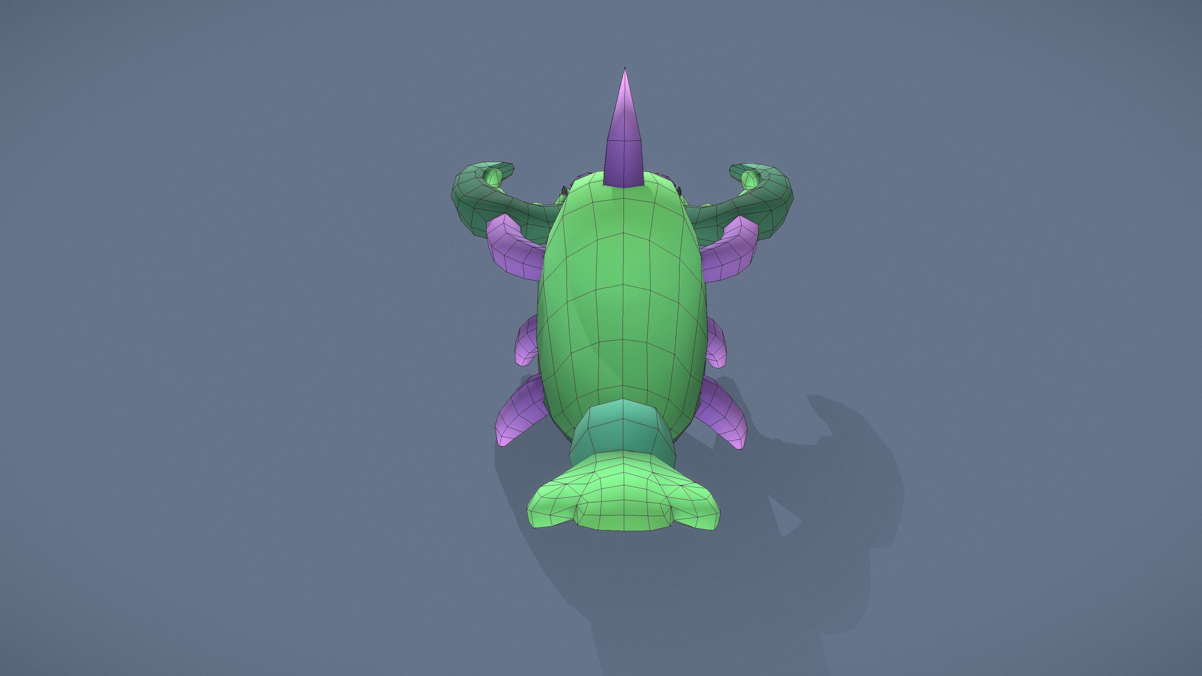 Cartoon Characters - Evolution Crab Warriors Low-poly 3D model_17