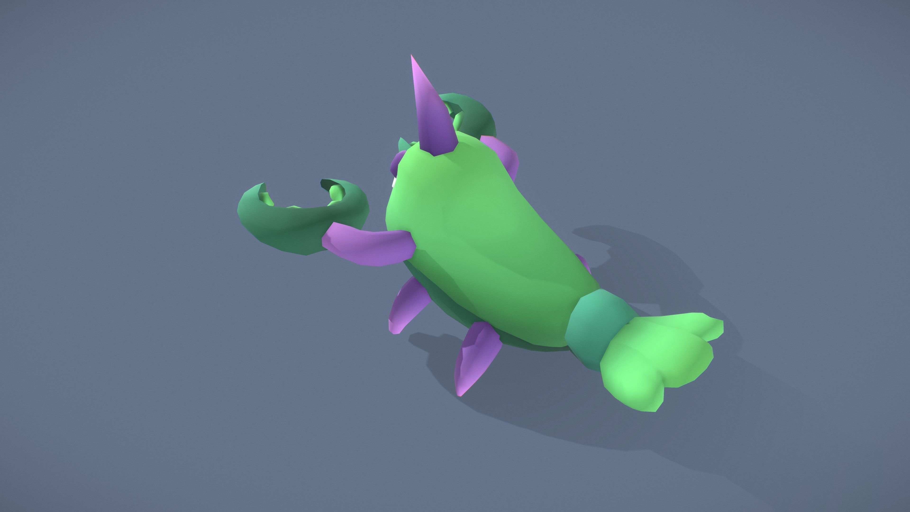 Cartoon Characters - Evolution Crab Warriors Low-poly 3D model_23