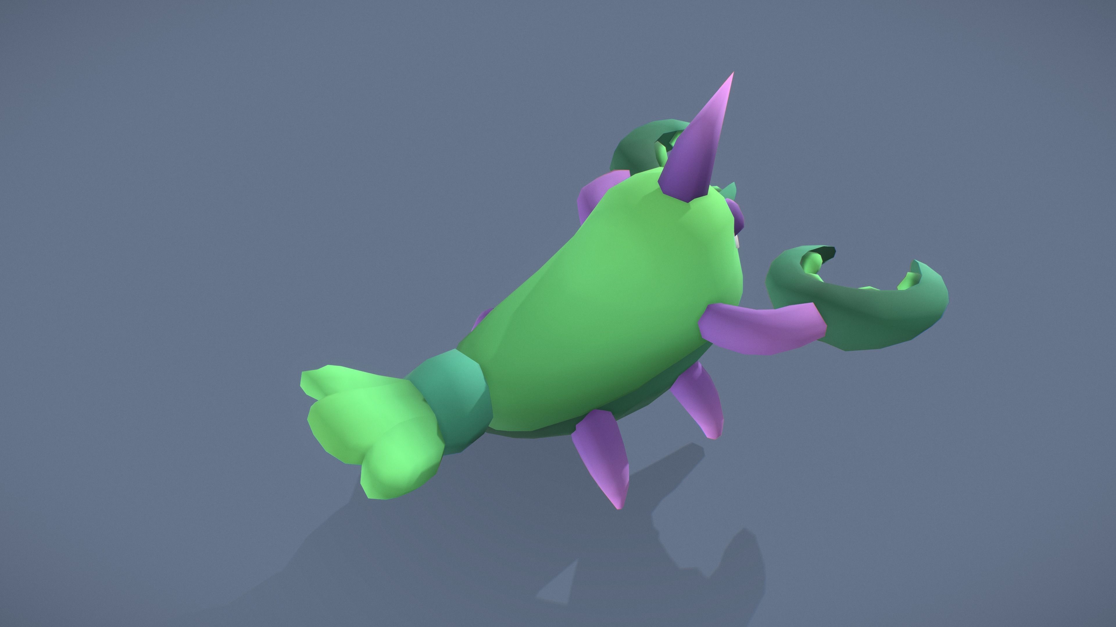 Cartoon Characters - Evolution Crab Warriors Low-poly 3D model_18