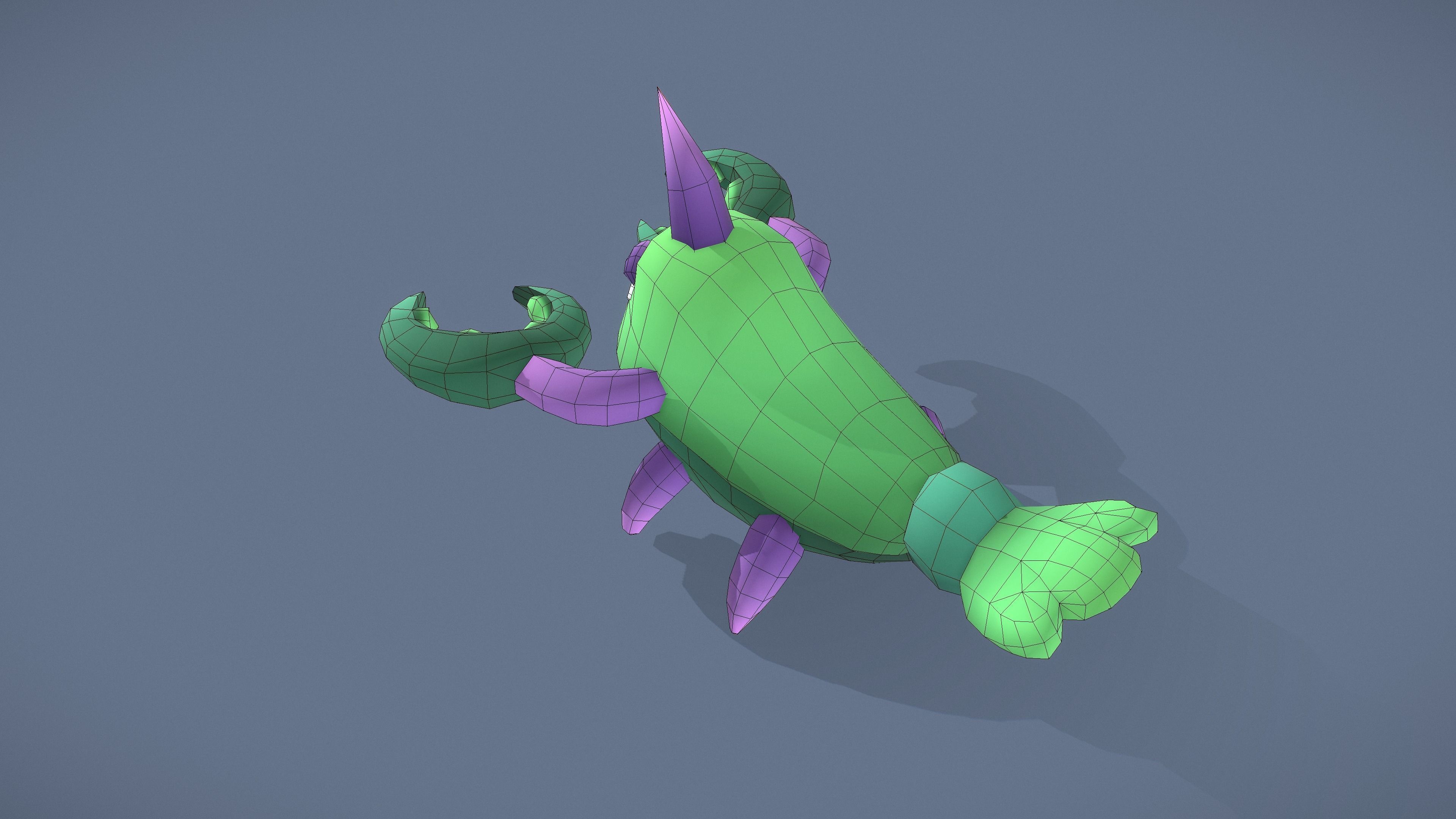 Cartoon Characters - Evolution Crab Warriors Low-poly 3D model_22