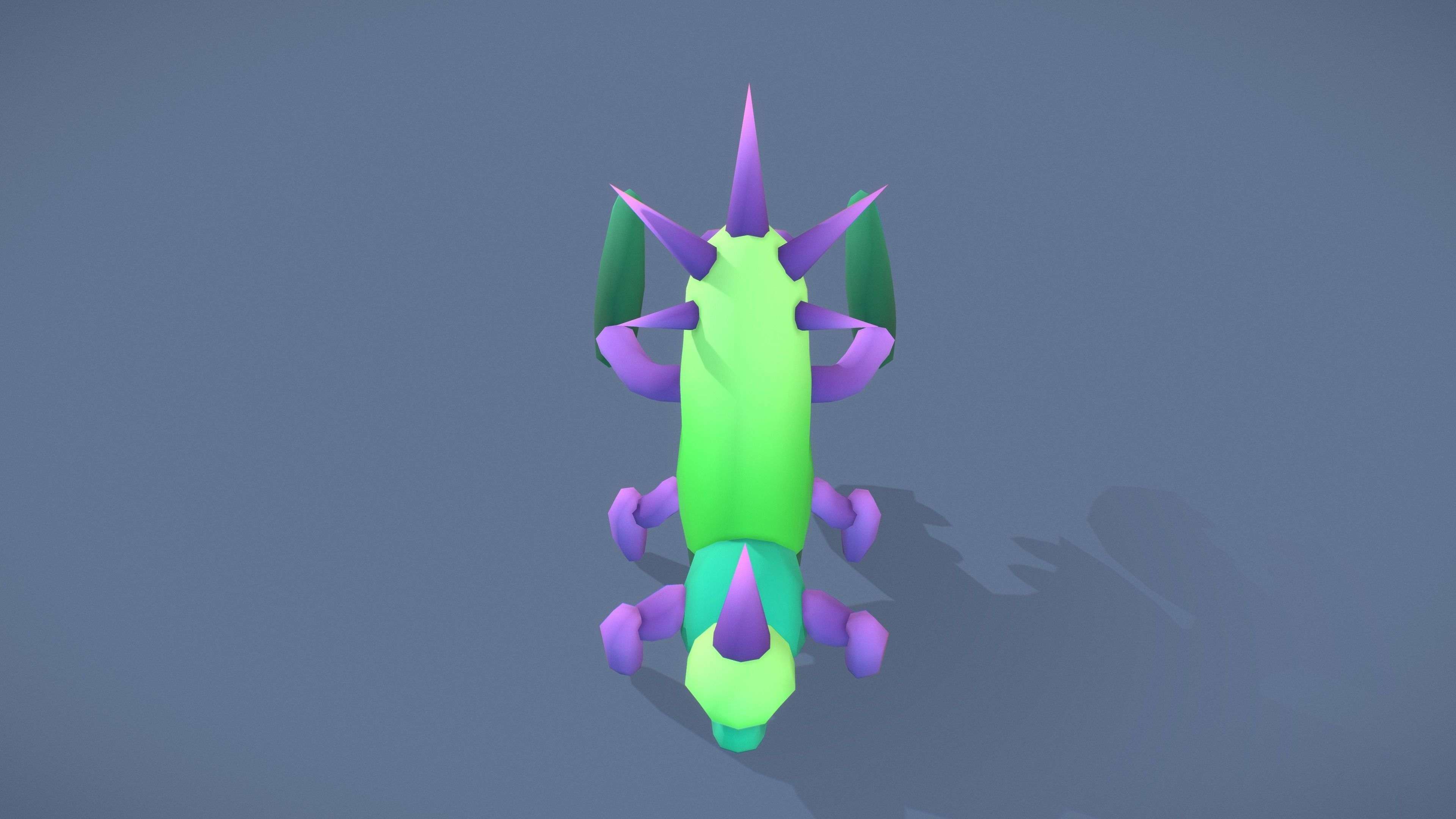 Cartoon Characters - Evolution Crab Warriors Low-poly 3D model_26