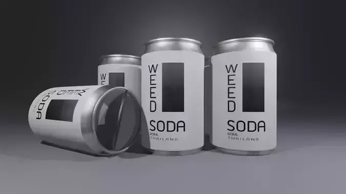 Cannabis soda canned can packaging 80ml