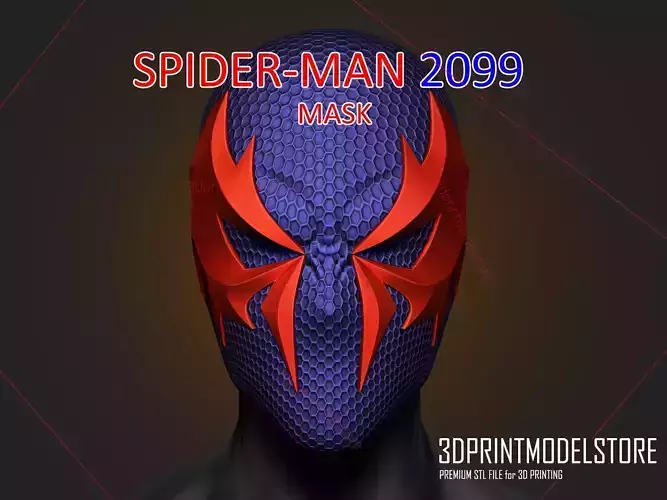 Spiderman 2099 Cosplay Helmet - Marvel Costume Mask 3D print model