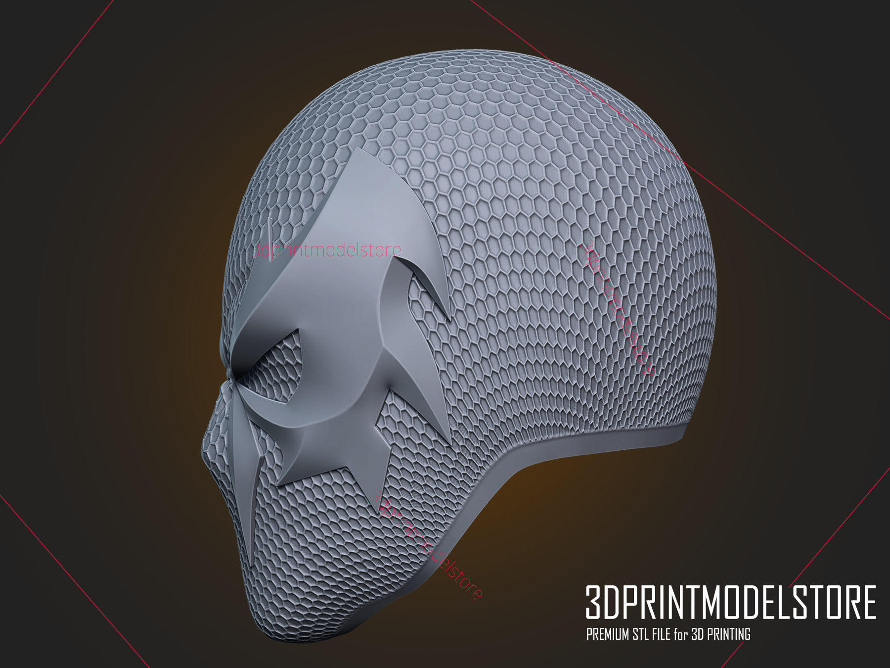 Spiderman 2099 Cosplay Helmet - Marvel Costume Mask 3D print model_9
