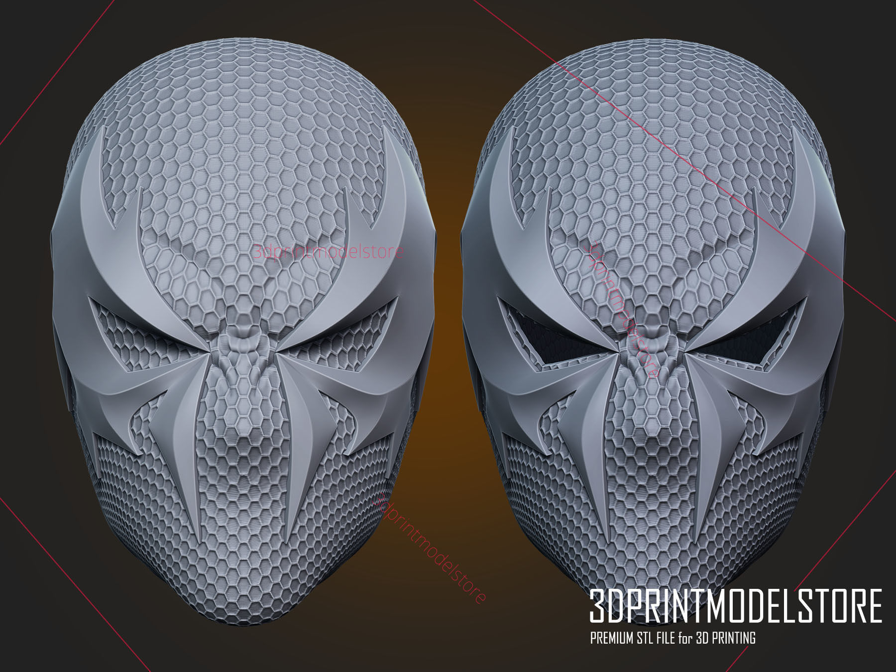 Spiderman 2099 Cosplay Helmet - Marvel Costume Mask 3D print model_11