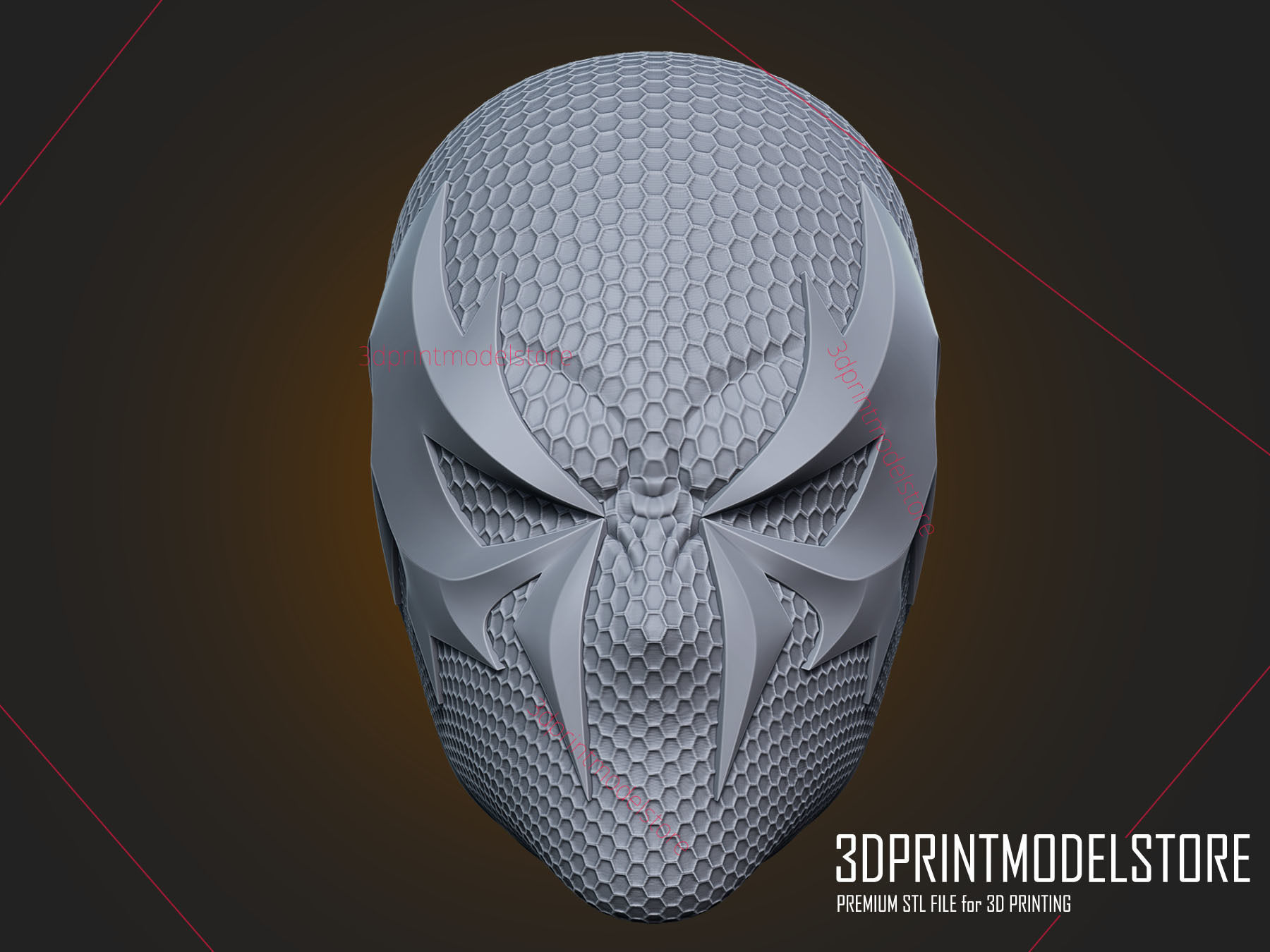 Spiderman 2099 Cosplay Helmet - Marvel Costume Mask 3D print model_7