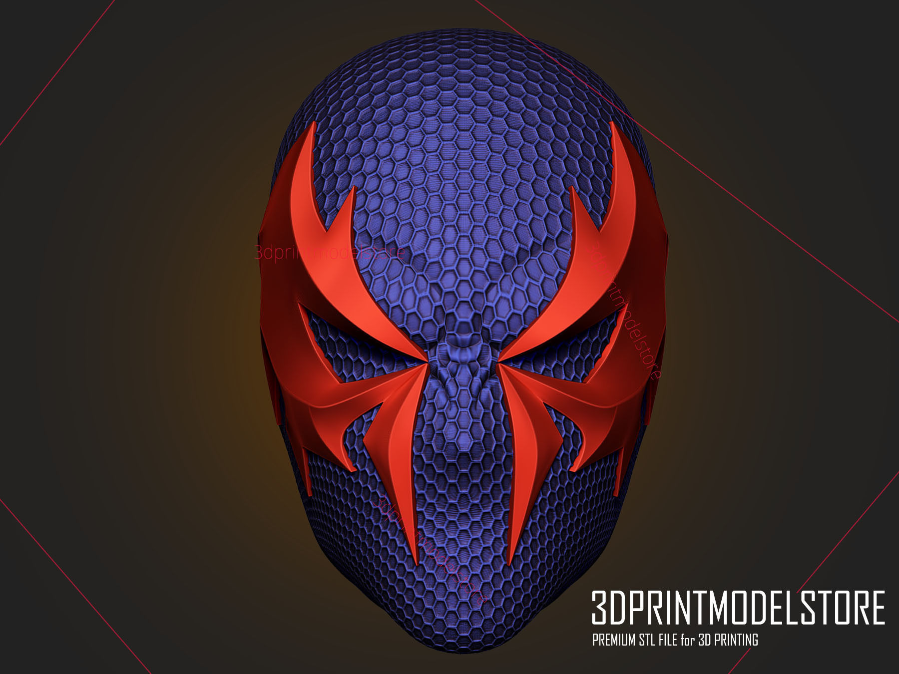 Spiderman 2099 Cosplay Helmet - Marvel Costume Mask 3D print model_3