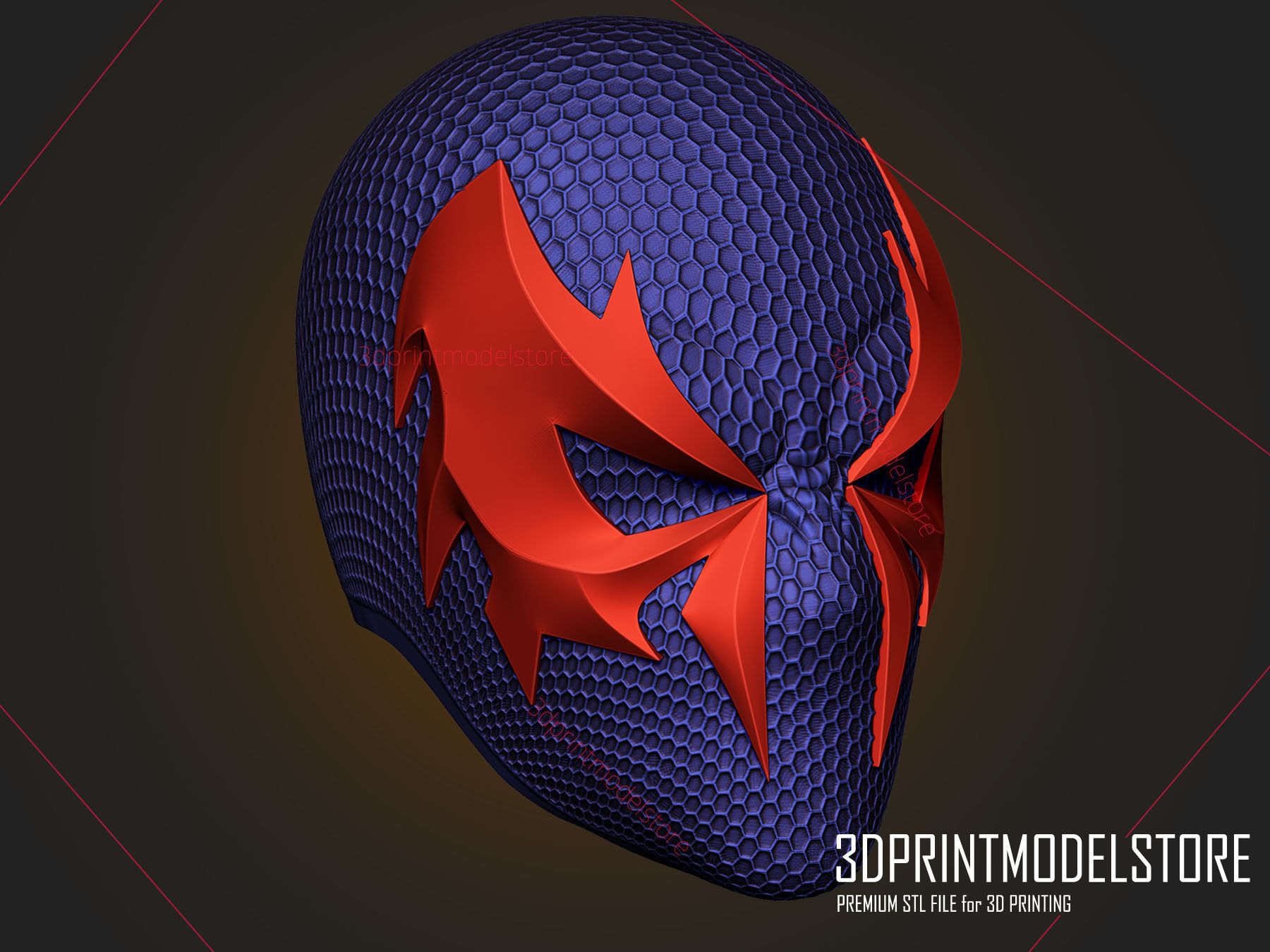 Spiderman 2099 Cosplay Helmet - Marvel Costume Mask 3D print model_6