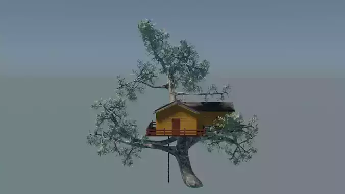 Tree house 3d model
