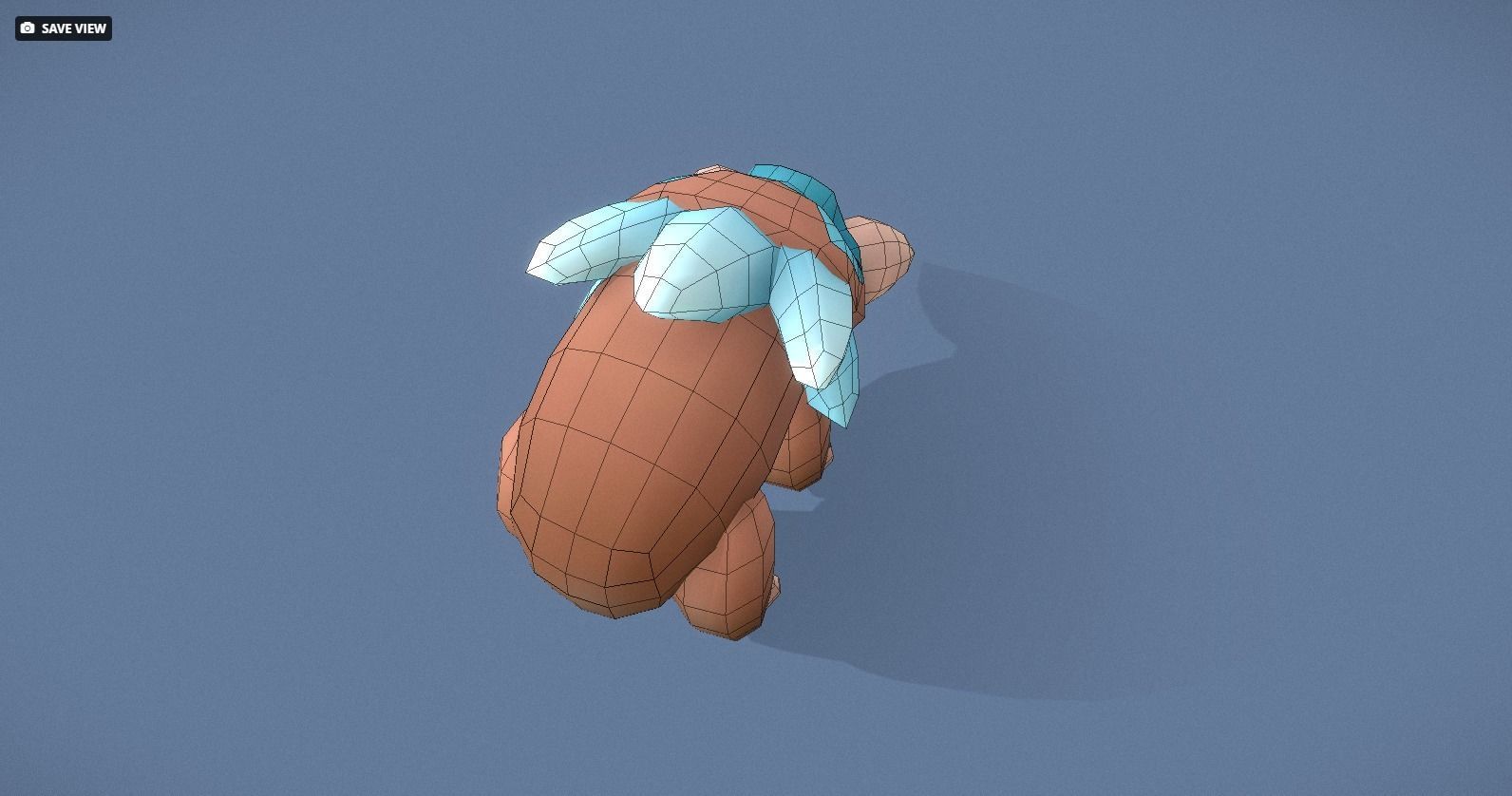 Cartoon Characters - Small Mamooth Warrior Low-poly 3D model_18