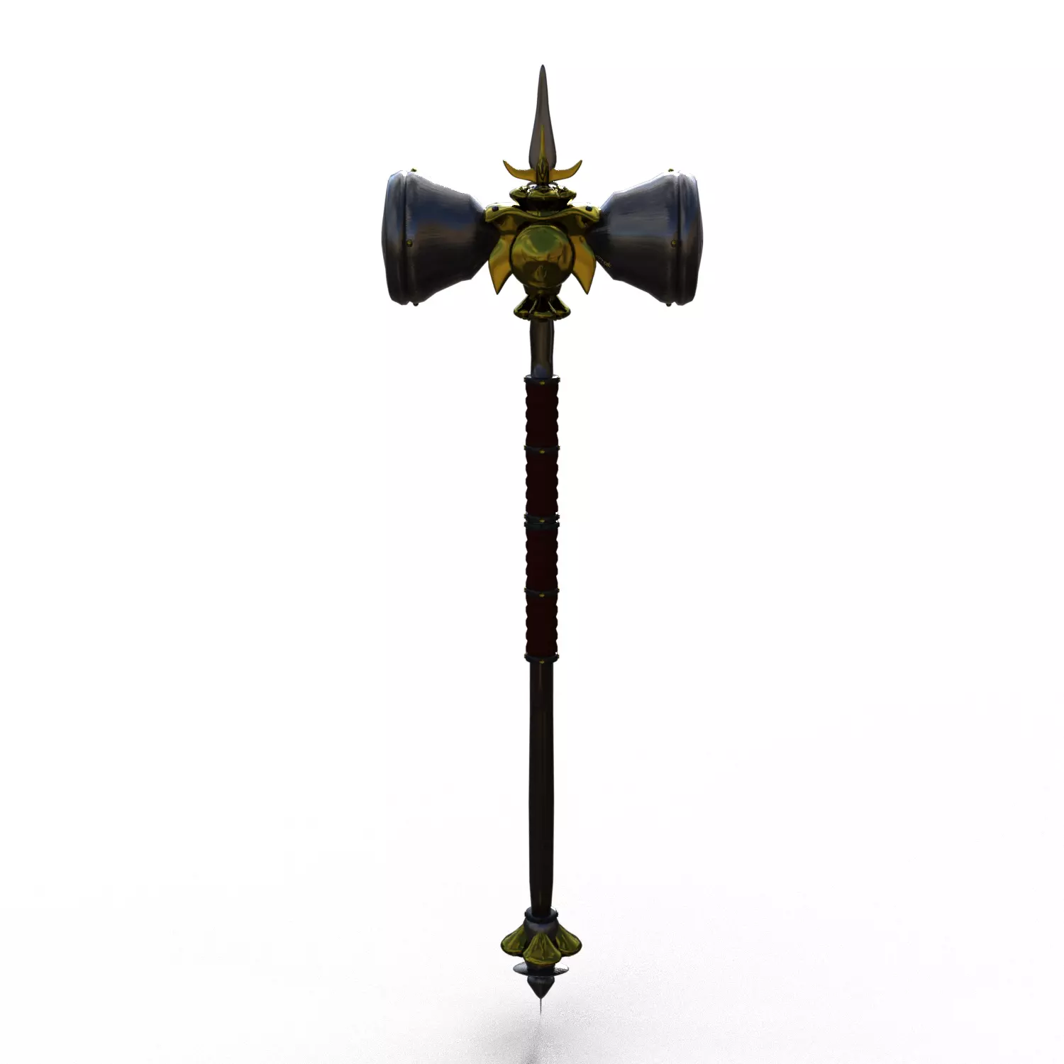 Skull hammer 3D model_0