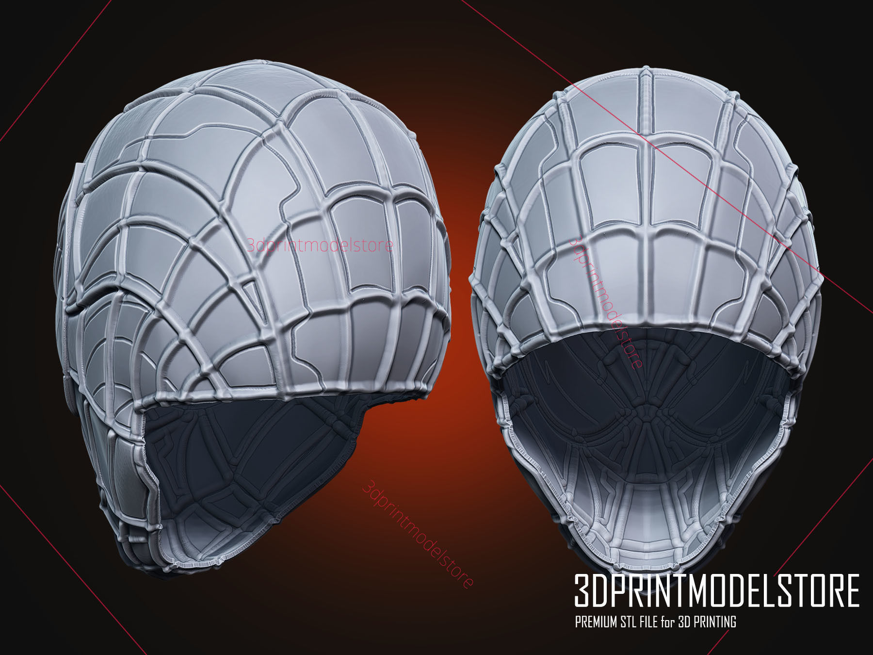 Spiderman Mask - Marvel Cosplay Helmet 3D print model_10