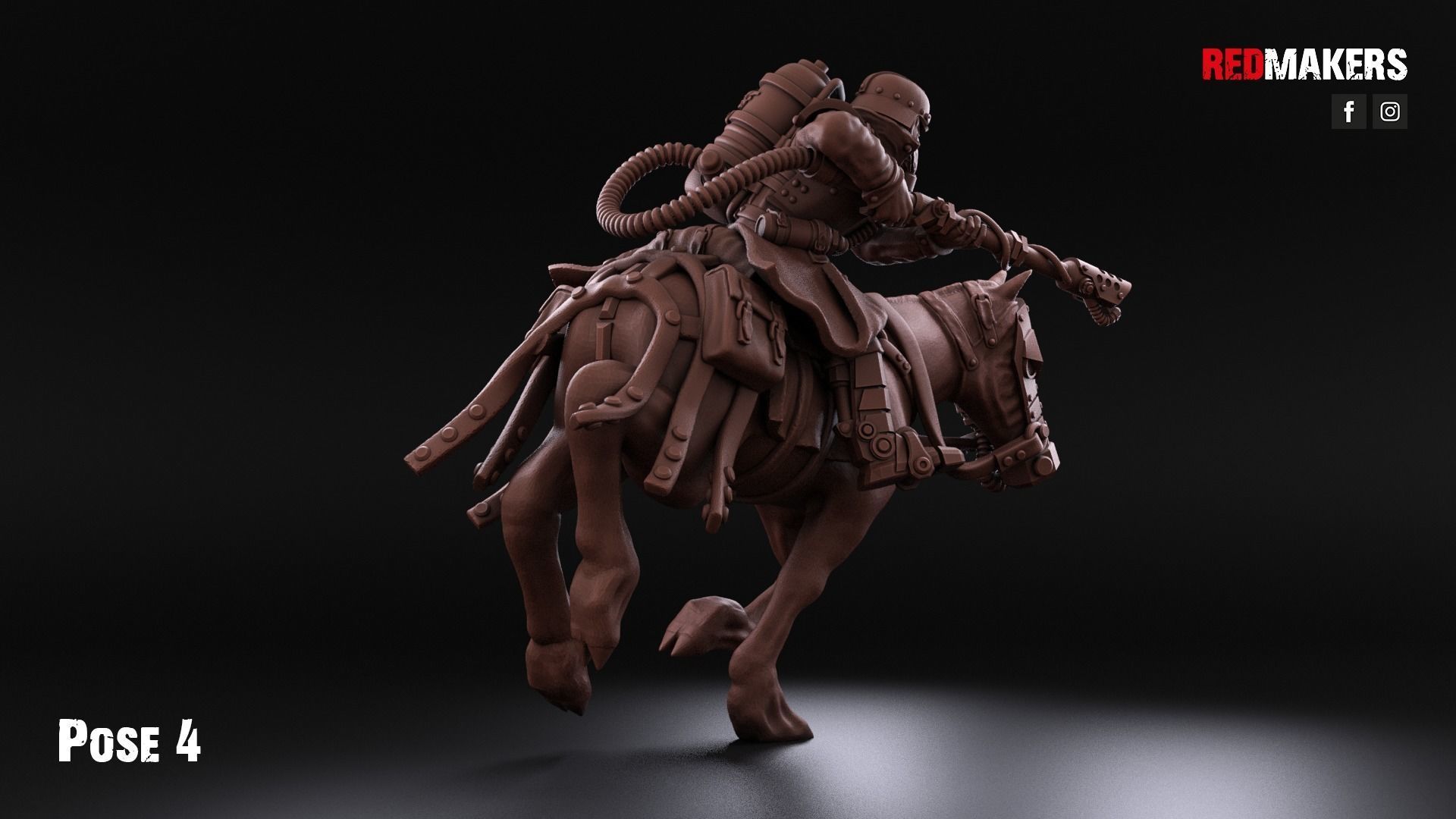 Death Division - Cavalry of the Imperial Force - Dynamic poses 3D print model_25