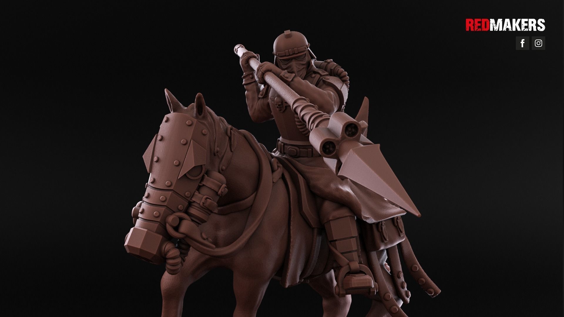 Death Division - Cavalry of the Imperial Force - Dynamic poses 3D print model_6