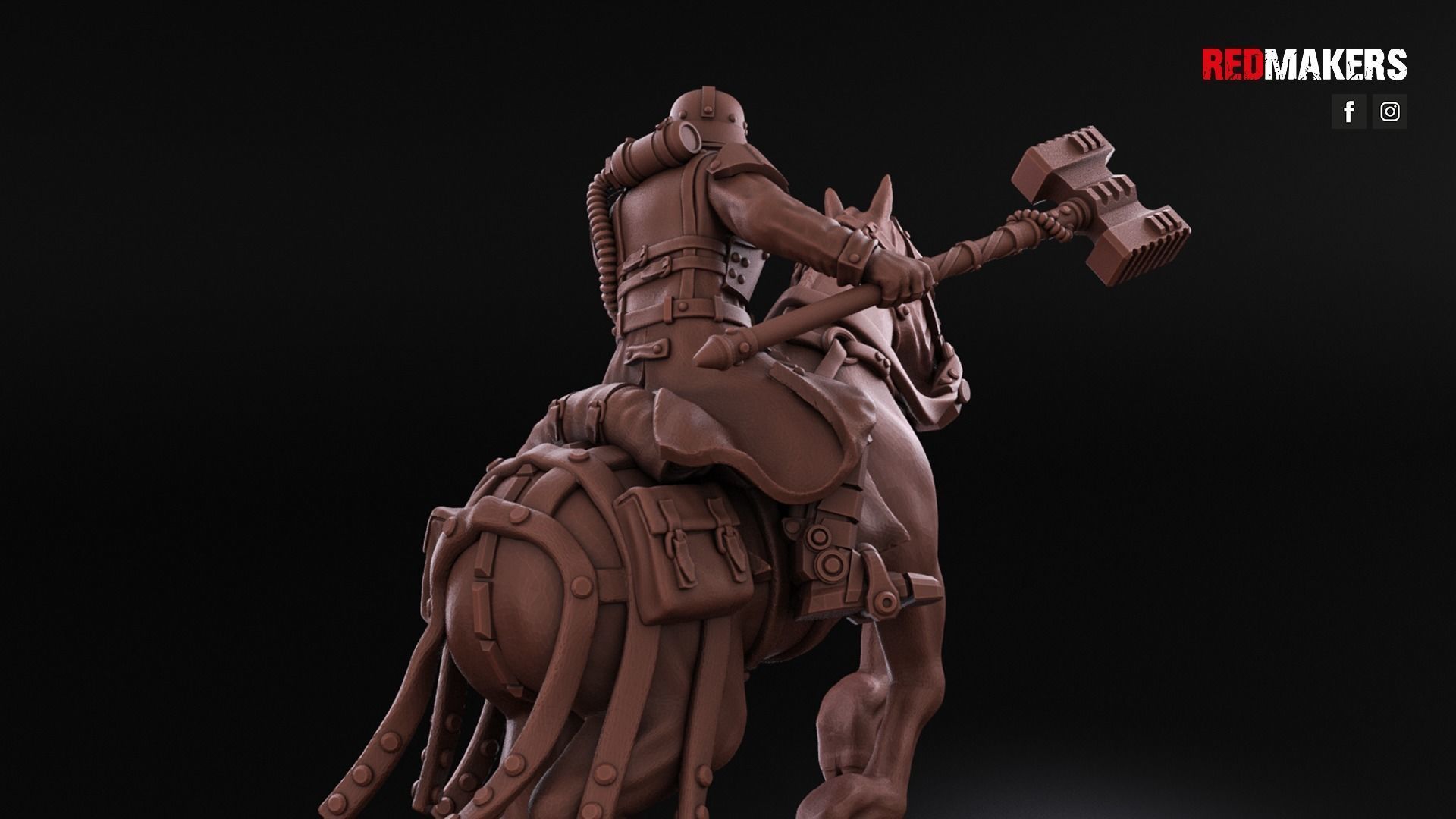 Death Division - Cavalry of the Imperial Force - Dynamic poses 3D print model_7