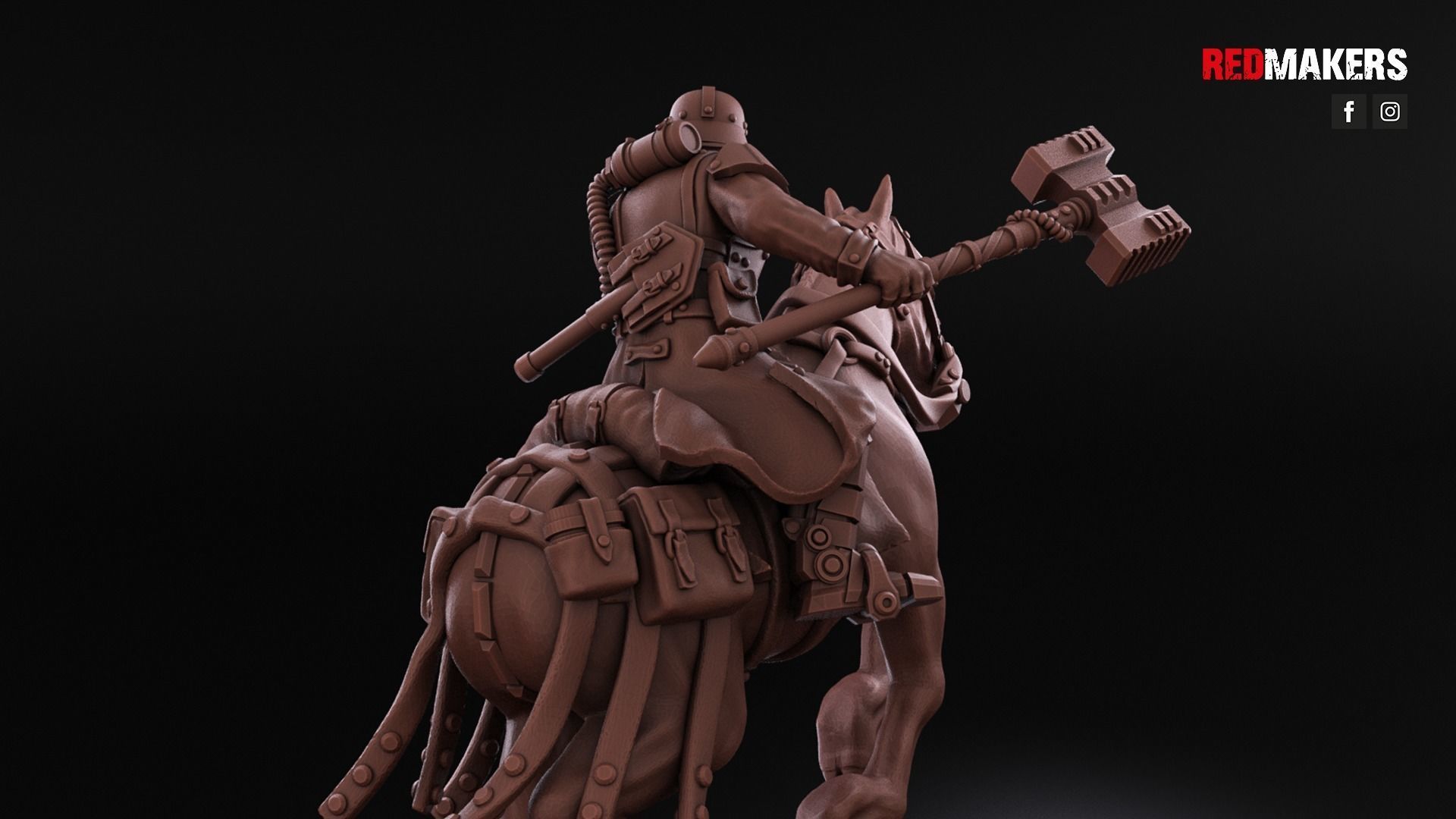 Death Division - Cavalry of the Imperial Force - Dynamic poses 3D print model_8